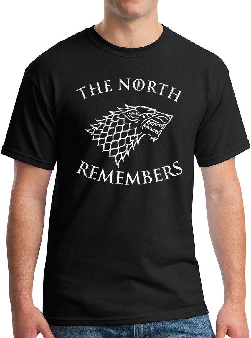 The North Remembers Shirt - Game of Thrones Stark House T-Shirt for Men & Women | Perfect for GOT Fans, Cosplay & TV Show Merchandise Collectors