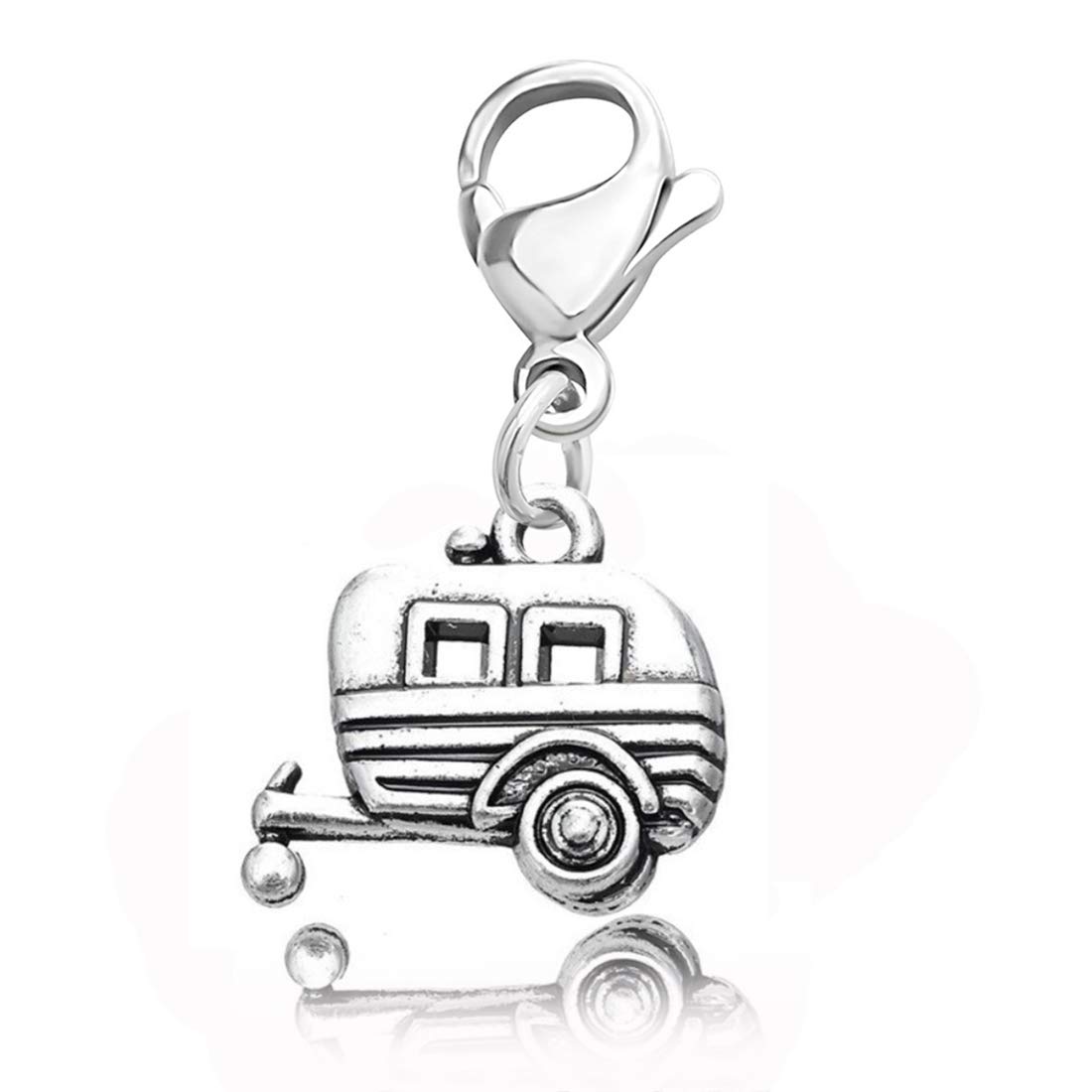 CHOORO Happy Camper Charm - Camping Zipper Pull Accessory for Backpacks & Tents - Perfect Gift for Camping Lovers & Outdoor Enthusiasts - Use for Hiking, RV Trips & Adventure Jewelry