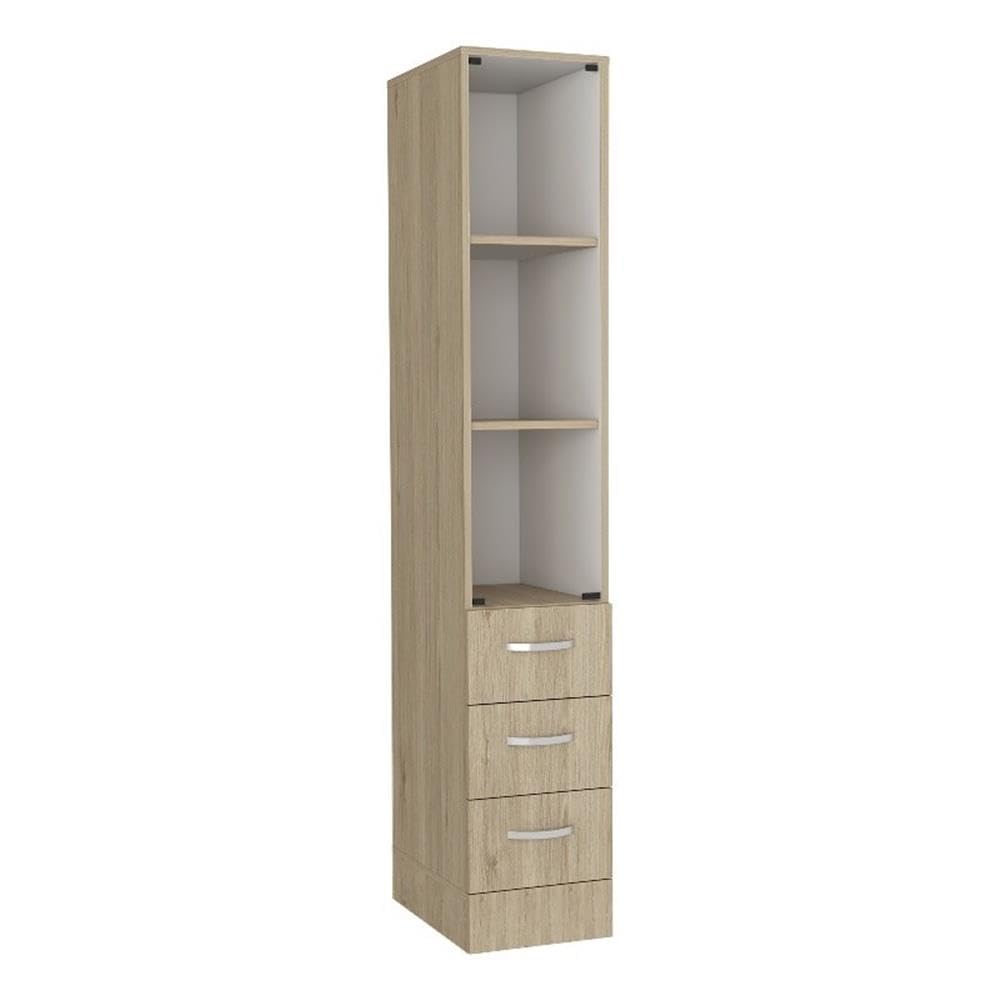 ILUCOBRES Vanguard Linen Cabinet - White Wooden Storage Organizer for Bathroom, Bedroom & Laundry Room | Space-Saving Linen Closet with Adjustable Shelves | Perfect for Towels, Sheets & Home Essentials