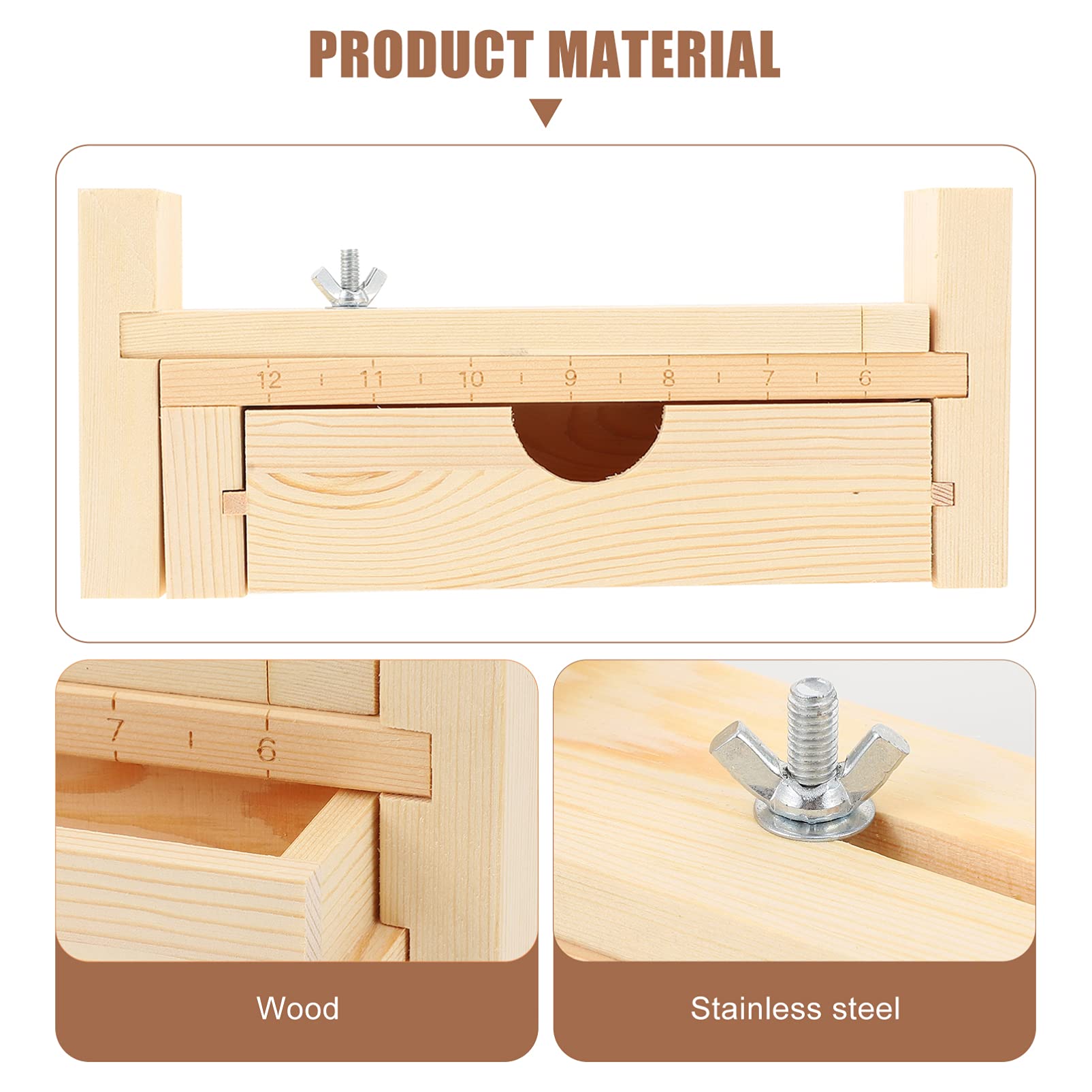 Wakauto Wood Bracelet Maker Kit with Cord - DIY Weaving Tools for Crafting Bracelets
