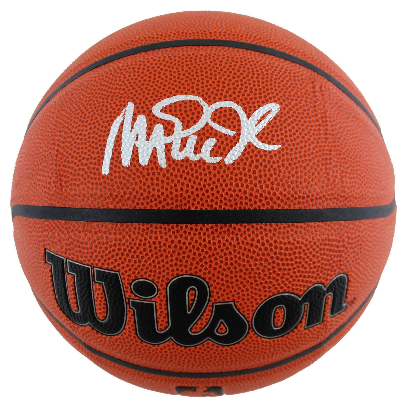 Authentic Signed Wilson Basketball by Lakers Legend Magic Johnson - Silver Signature BAS Wit - Collectible NBA Memorabilia for Fans & Sports Enthusiasts - Perfect for Display in Man Cave, Sports Bar, or Gift for Basketball Lovers