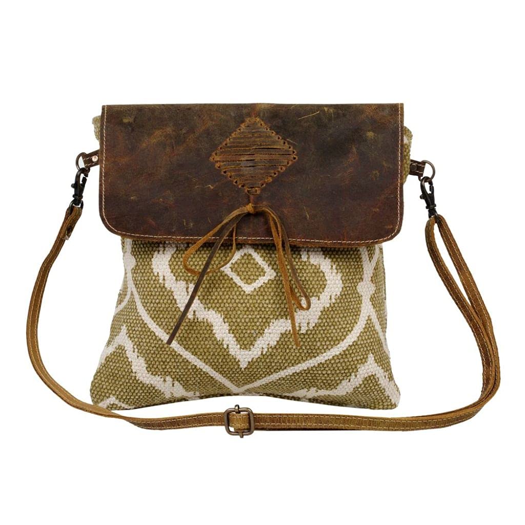 Myra Upcycled Canvas Crossbody Bag - Eco-Friendly for Daily Use