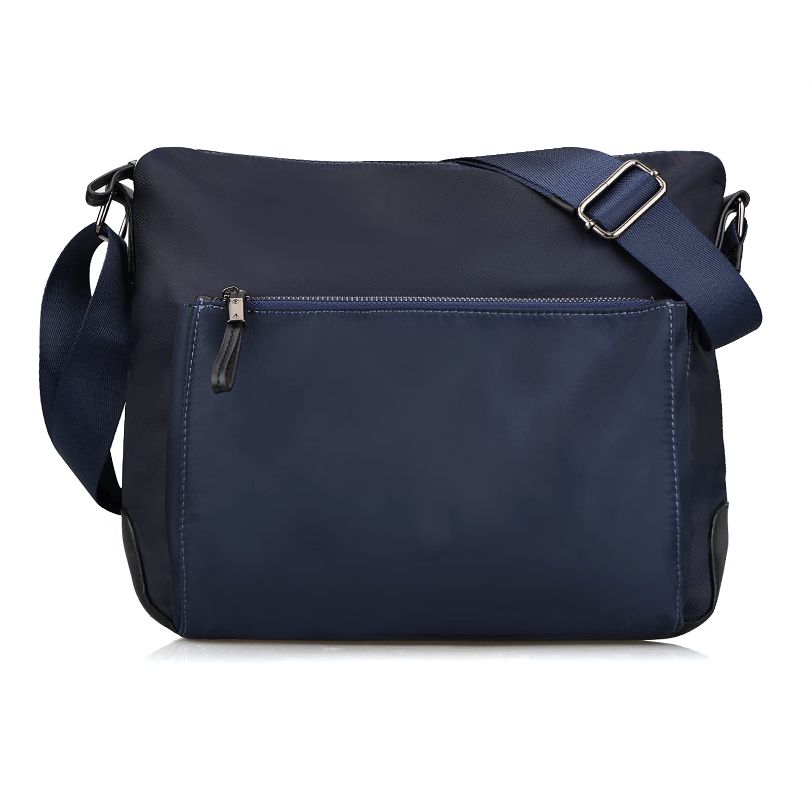 Oichy Men's Crossbody Bag - Large Capacity Nylon Messenger Bag & Shoulder Satchel Purse (Blue) - Perfect for Travel, Work & Everyday Use