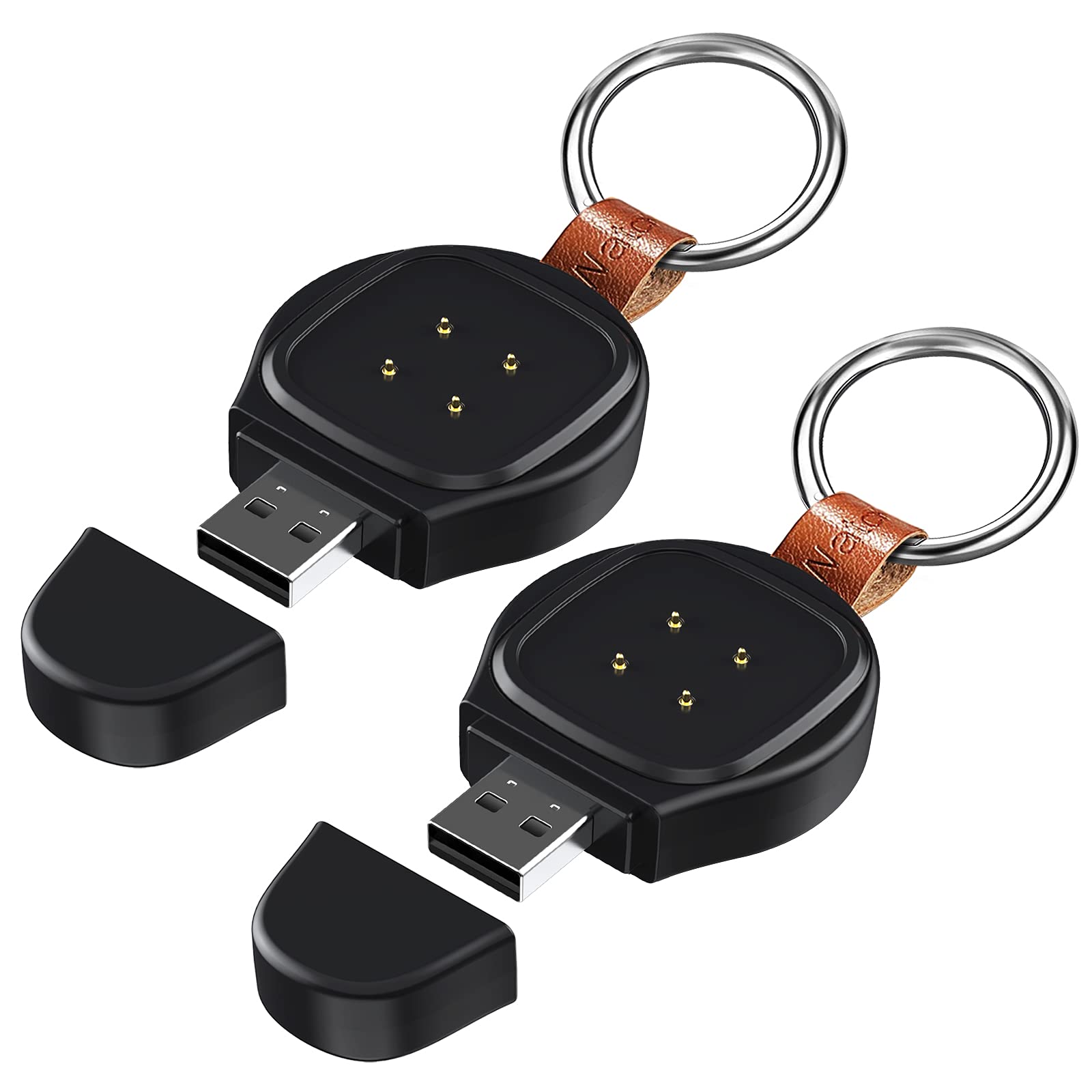Original Fitbit Versa 3/4 & Sense/Sense 2 Magnetic Fast Charger - Portable USB Travel Charging Dock for Fitbit Smartwatch | Perfect for Home, Office & Gym Use