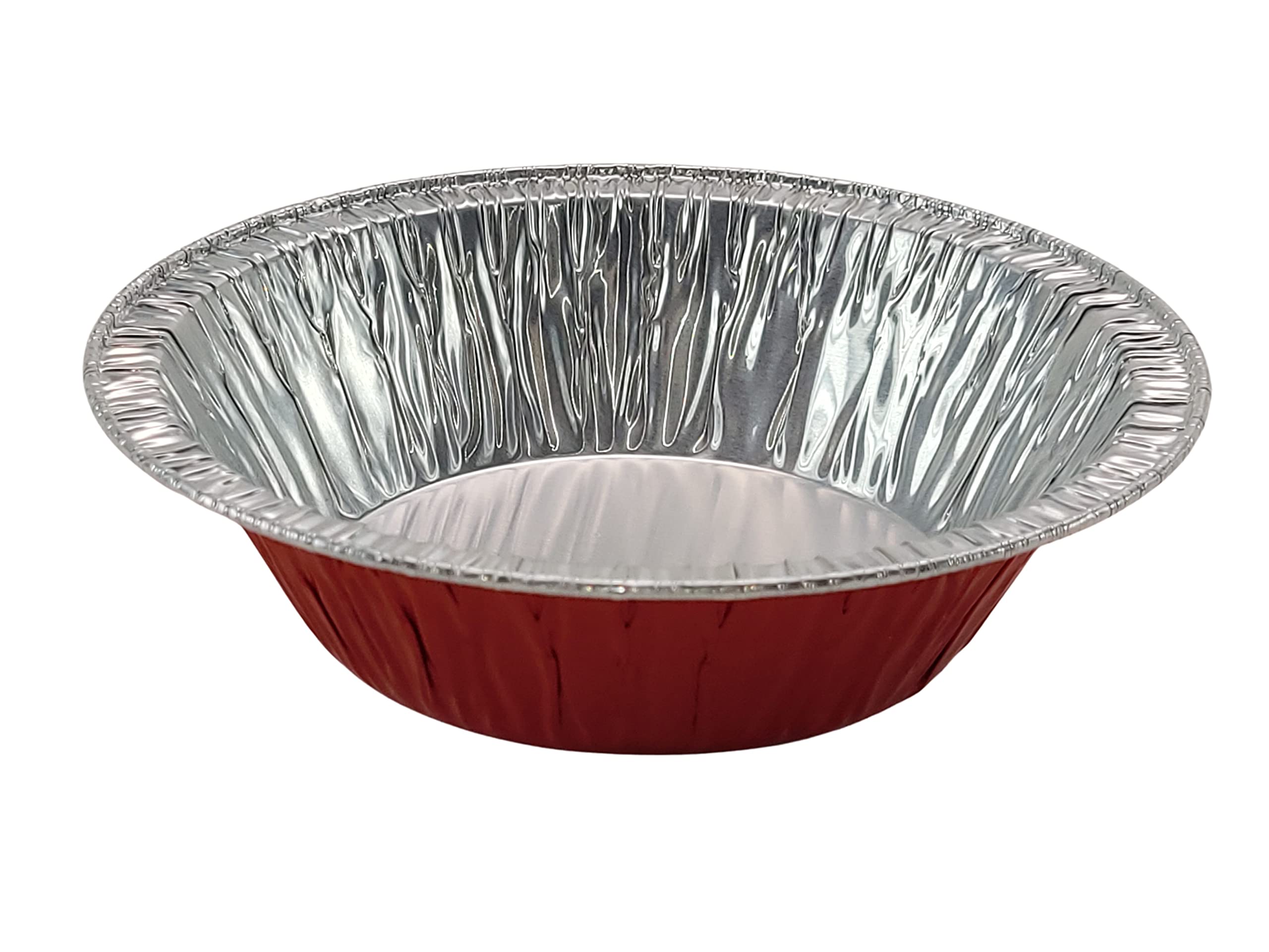 KitchenDance 5-Inch Mini Pie Tins with Lids - Premium Aluminum Pie Pans for Baking Pies, Tarts, Cobblers & Cakes - Reusable & Durable for Professional & Home Bakers (Set of 500, Red) - Perfect for Holiday Baking, Potlucks & Dessert Parties