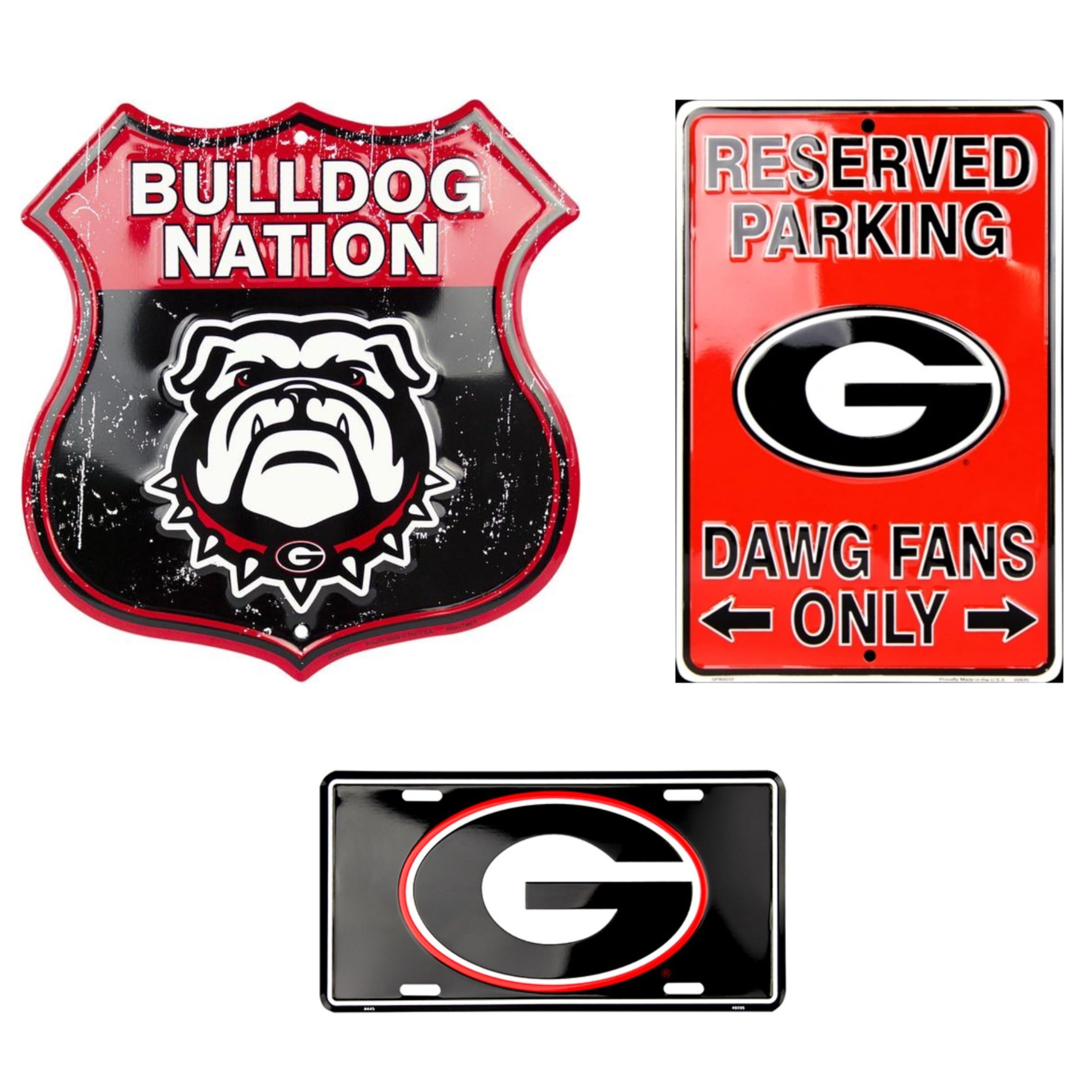 Hangtime UGA Georgia Bulldog Fan Pack 3 - Officially Licensed UGA Merchandise for Football Games, Tailgating & Home Decor | Georgia Bulldogs Gifts for Men, Women & Kids