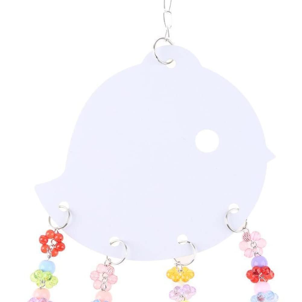 Ansu Bird Swing Toy with Mirror & Bells - Colorful Parrot Perch for Macaw, Cockatoo, Parakeet - Perfect for Cage Entertainment & Exercise