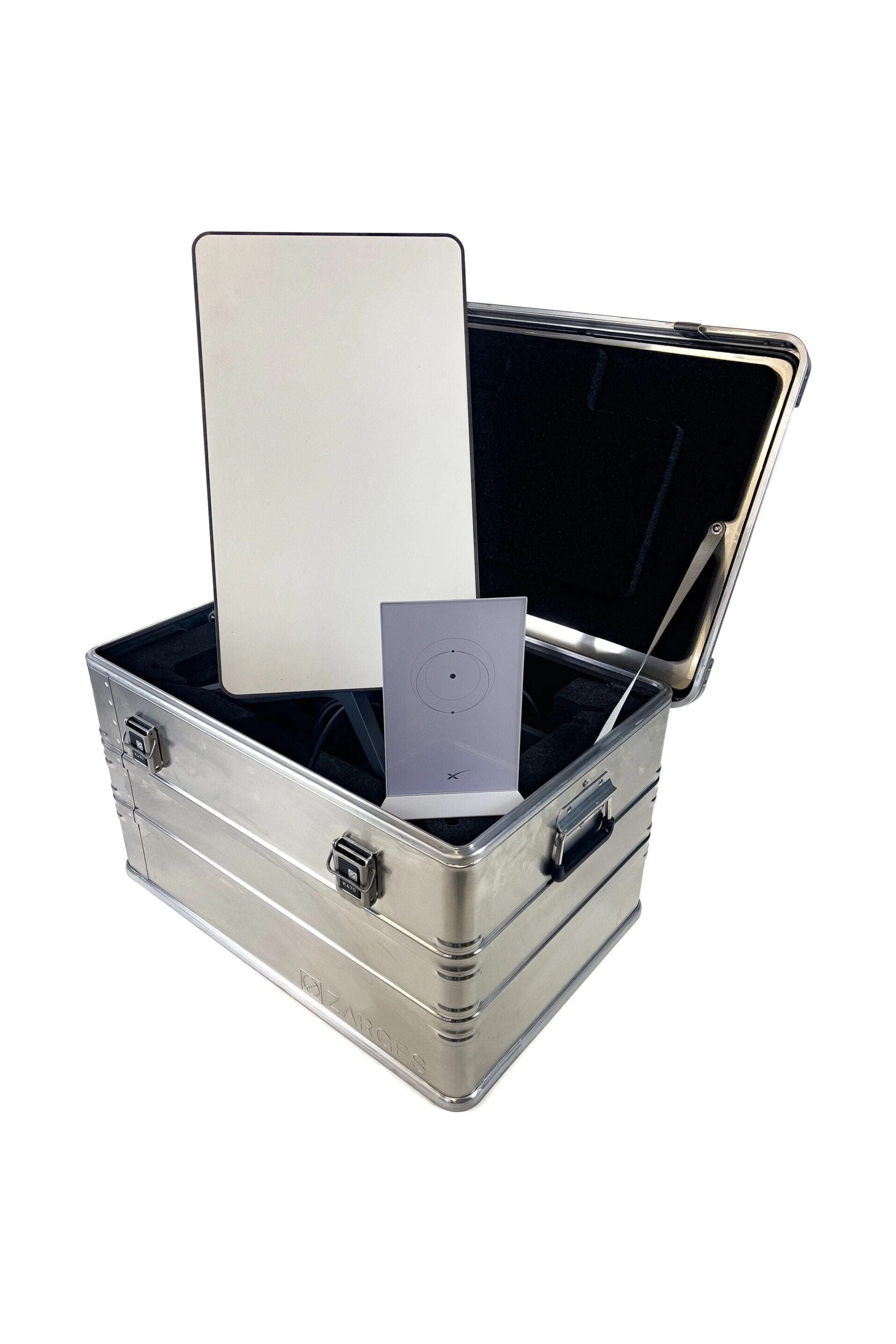 Zarges Starlink Antenna Transport & Deployment Shuttle Case - Durable Protective Storage for Satellite Internet Equipment - Perfect for RV Camping, Remote Work & Emergency Connectivity