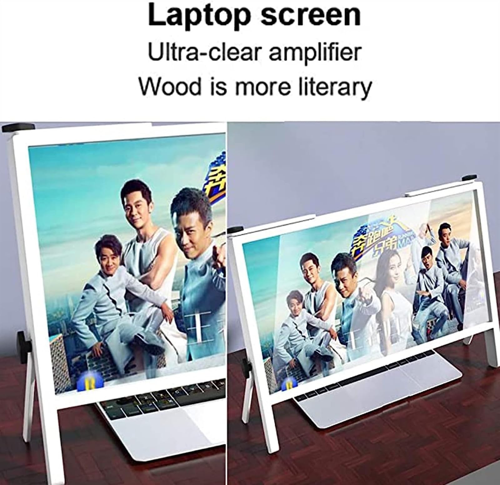 Computer Screen Magnifier for Desktop Monitor - Adjustable Angle Design for Laptops & Phones | Reduce Eye Strain for Office Work & Gaming