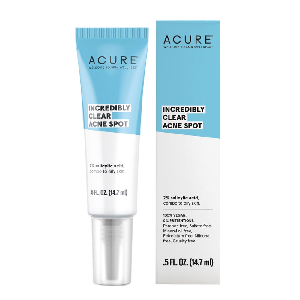 ACURE Acne Spot Treatment for Clear Skin - 0.5oz/14.7ml - Fast-Acting Blemish Solution for Face & Body - Perfect for Teen & Adult Acne Care