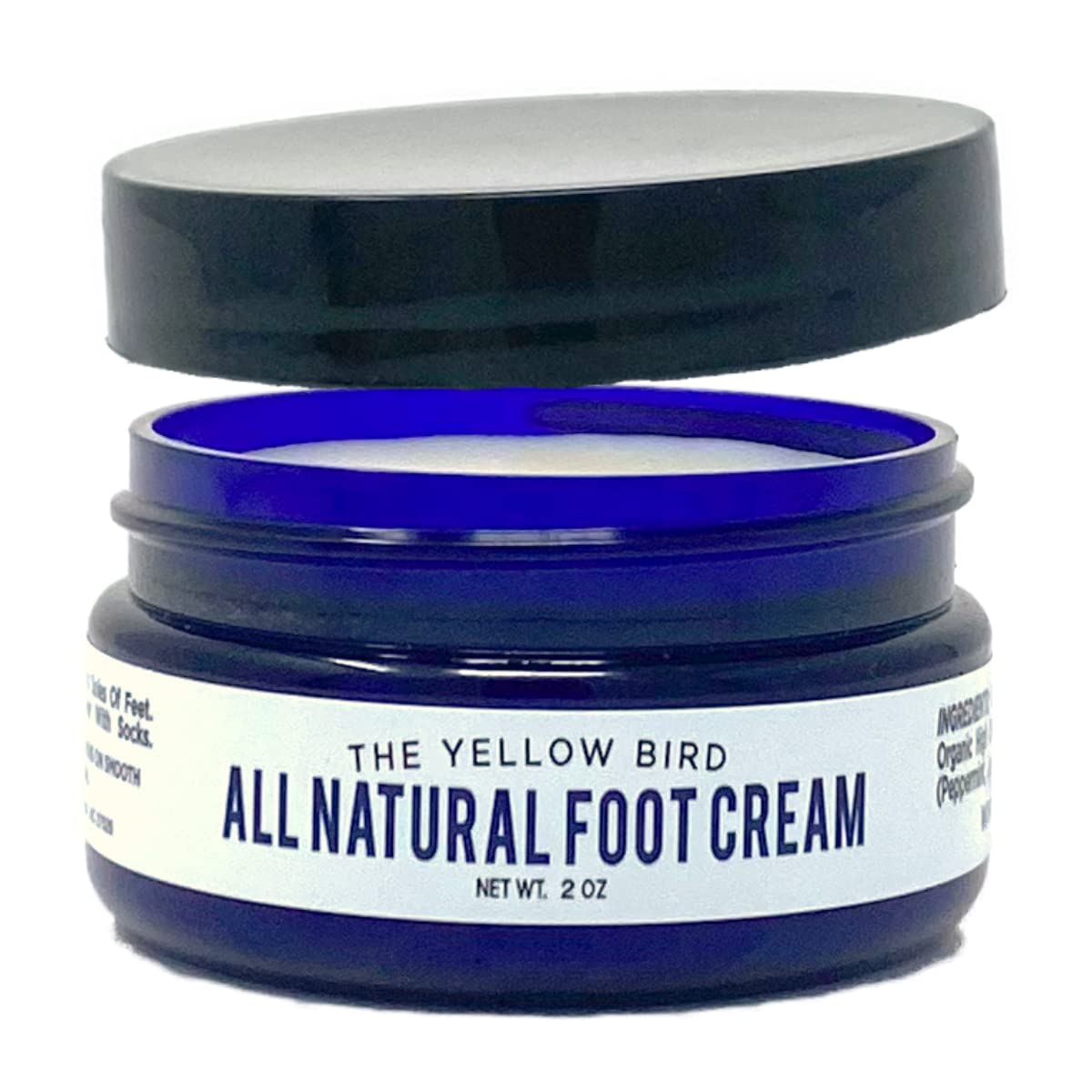 Yellow Bird Tea Tree Oil Foot Cream – Hydrating Foot Balm with Essential Oils | Natural Athlete's Foot Treatment & Cracked Heel Repair | Callus Remover for Dry Feet | Made in USA (2 oz) – Perfect for Post-Workout Recovery & Daily Foot Care