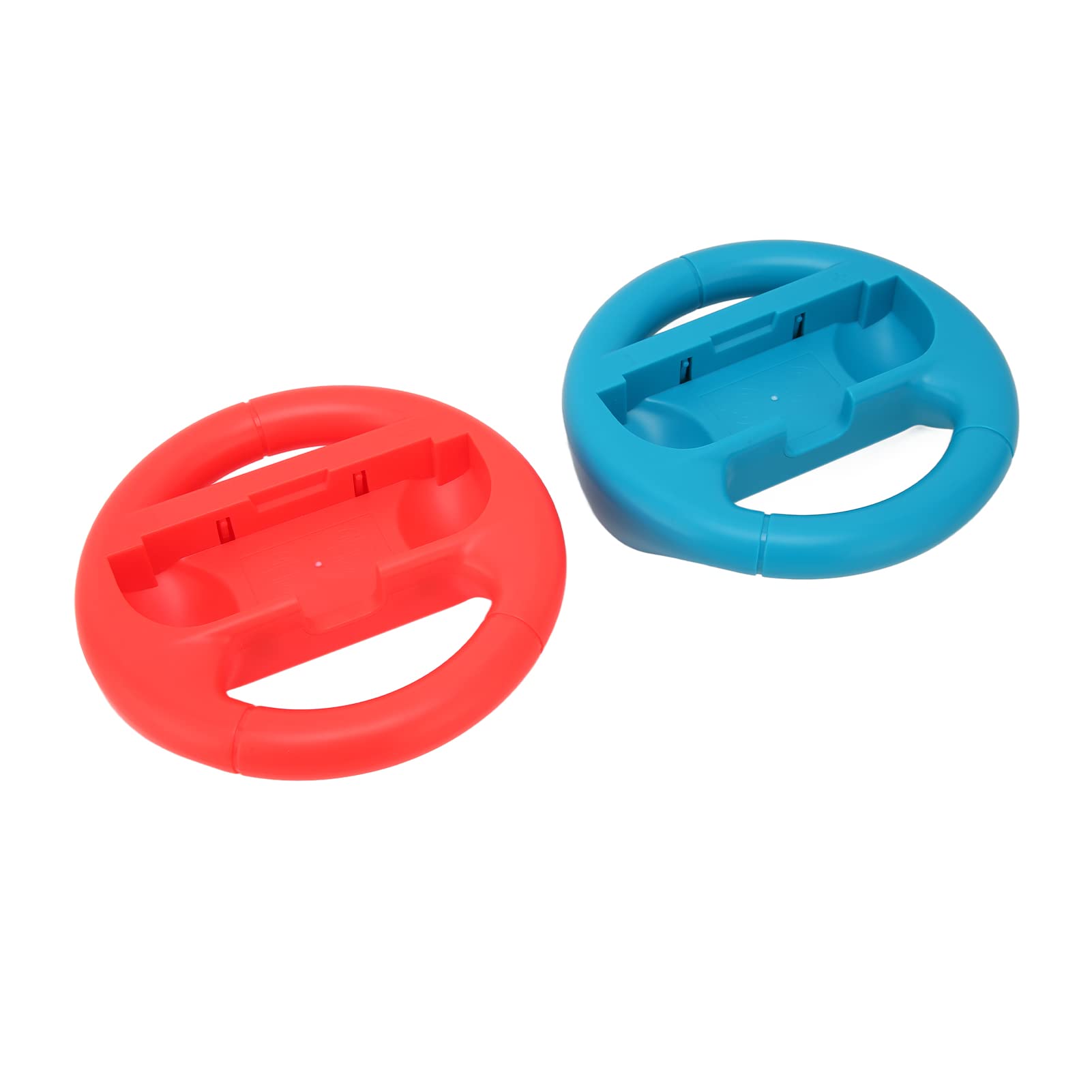 01 02 015 Racing Wheel for Nintendo Switch - Soft Rubber Grip Steering Wheel Controller with Realistic Feel, Easy Installation (Red/Blue) - Perfect for Mario Kart, Forza & Racing Game Simulation