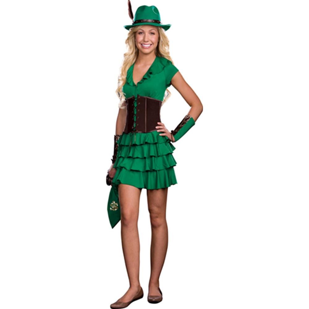 Robyn da Hood Teen Large Costume - Junior Robin Hood Outfit for Halloween, Cosplay, and Themed Parties