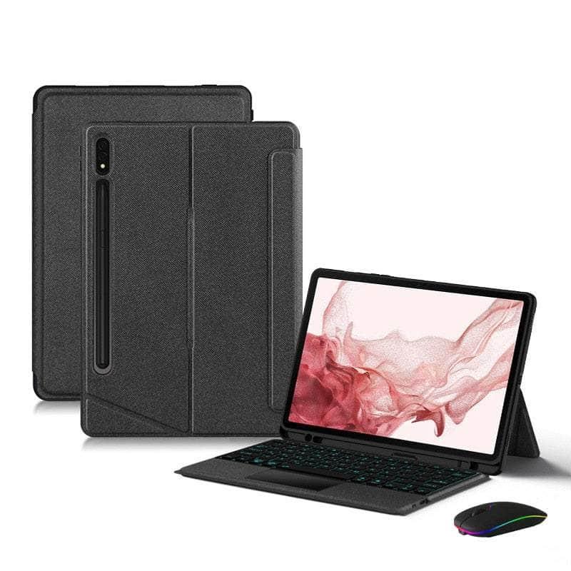 Samsung Galaxy Tab S9 11-inch Smart Bluetooth Backlit Keyboard Case with Multi-Device Connectivity - Perfect for Work, Study & Travel