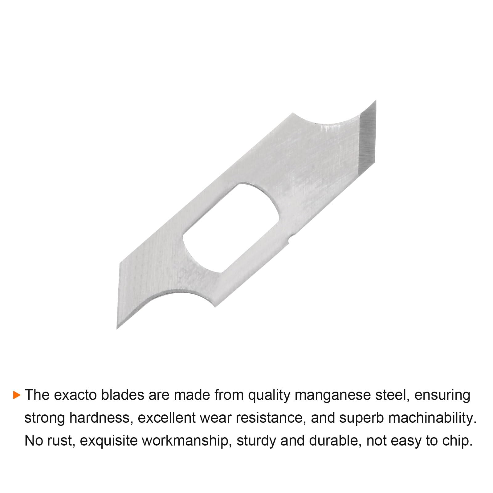 HARFINGTON 60-Pack Precision Exacto Knife Replacement Blades - Sharp Hobby & Craft Blades for DIY, Art, Cutting, Carving, Scrapbooking - Perfect for Artists, Woodworkers & Craft Enthusiasts