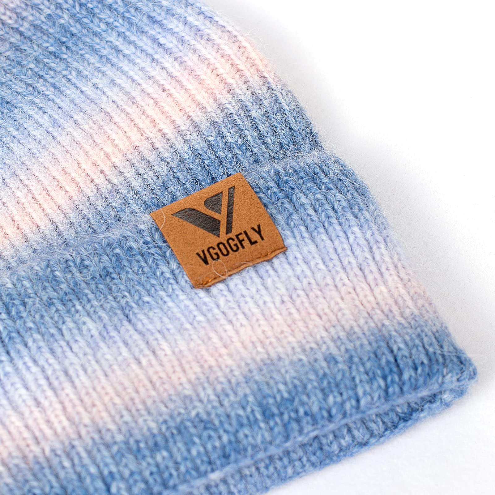 Vgogfly Men's & Women's Slouchy Knit Beanie Hat - Warm Winter Skull Cap with Striped & Plain Options - Perfect for Skiing, Snowboarding & Cold Weather Activities