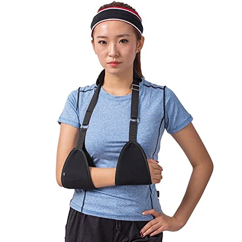 HEYUANPIUS Arm Sling Support - Adjustable Shoulder Immobilizer for Dislocated Arm, Rotator Cuff Injury, Wrist & Elbow Support with Soft Padding - Ideal for Post-Surgery Recovery, Sports Injuries & Daily Comfort