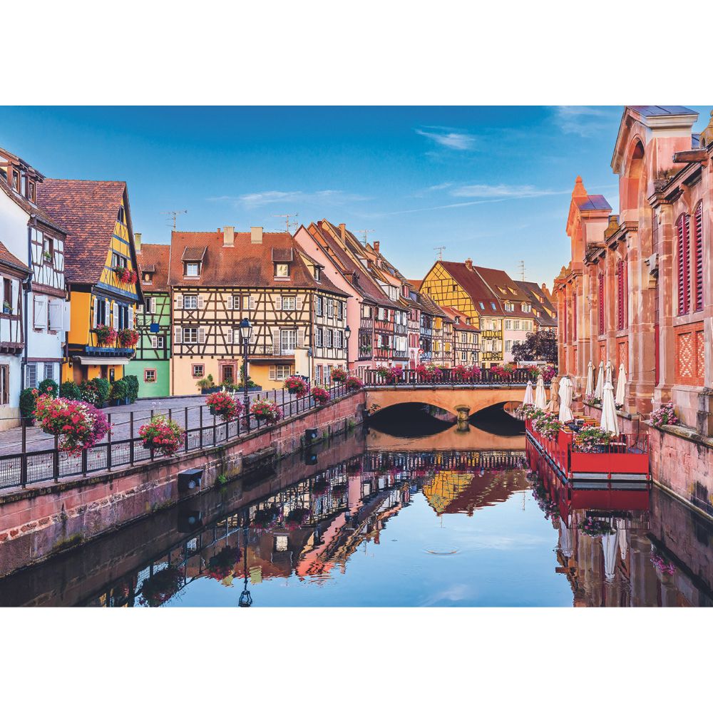 1000 Piece Colmar's Little Venice Jigsaw Puzzle - Alsace France Scenery - Perfect for Family Game Night & Stress Relief