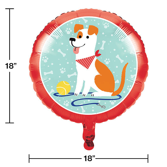 10 Pack Bulk Dog Themed Mylar Balloons for Birthday Parties, Pet Celebrations & Decorations - Perfect for Dog Lovers & Animal Themed Events