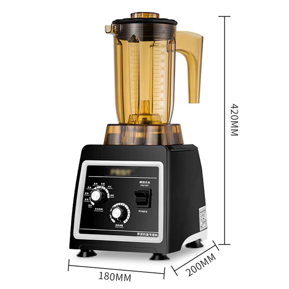 1800W High-Speed Milkshake & Smoothie Blender - Large Capacity Countertop Mixer with Pulse Function & Easy Self-Cleaning - Perfect for Shakes, Smoothies, Protein Drinks & Frozen Desserts