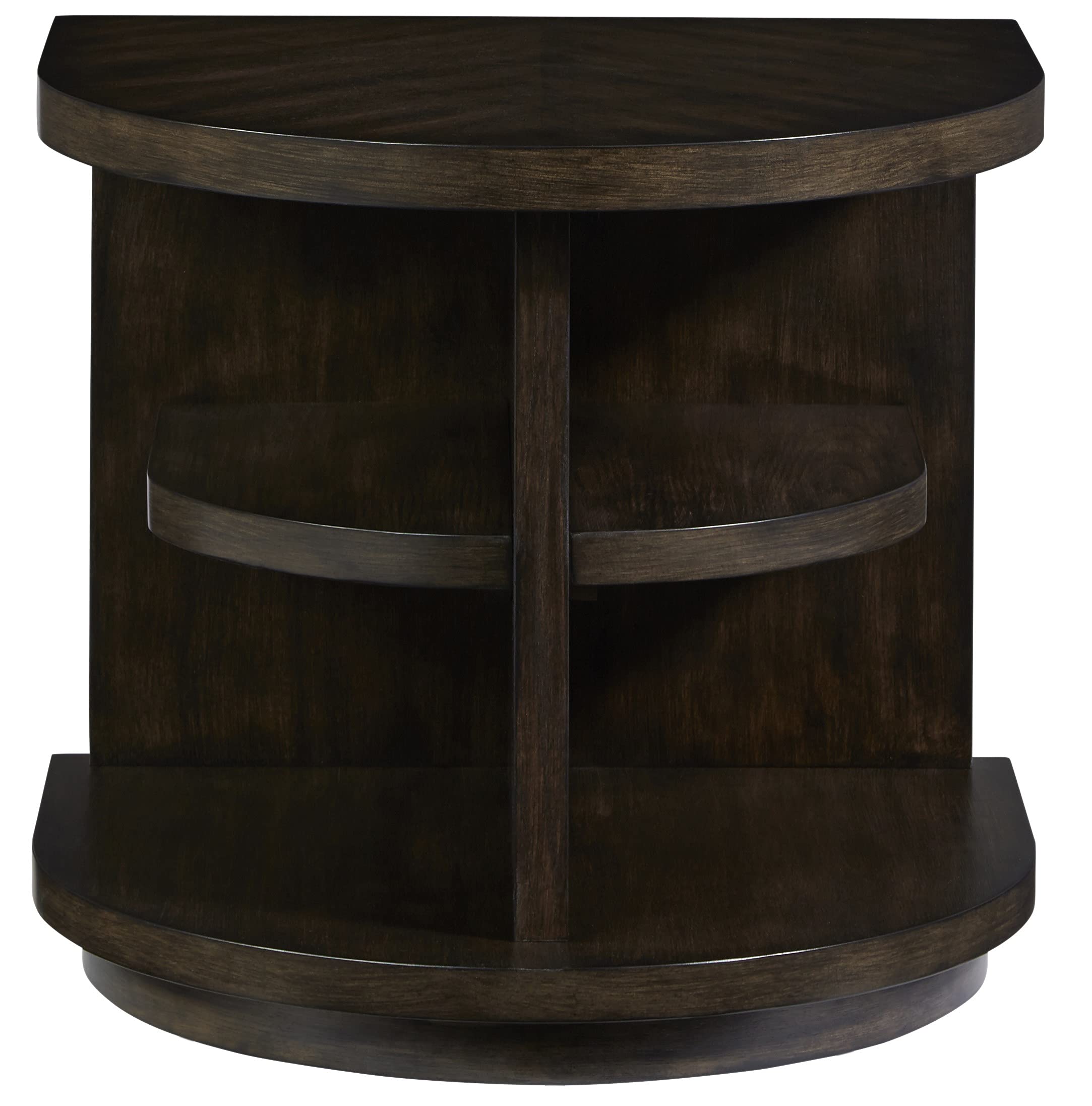 Progressive Augustine End Table in Sepia Brown - Small Side Table for Living Room, Bedroom, or Office - Perfect for Lamps, Books & Decor