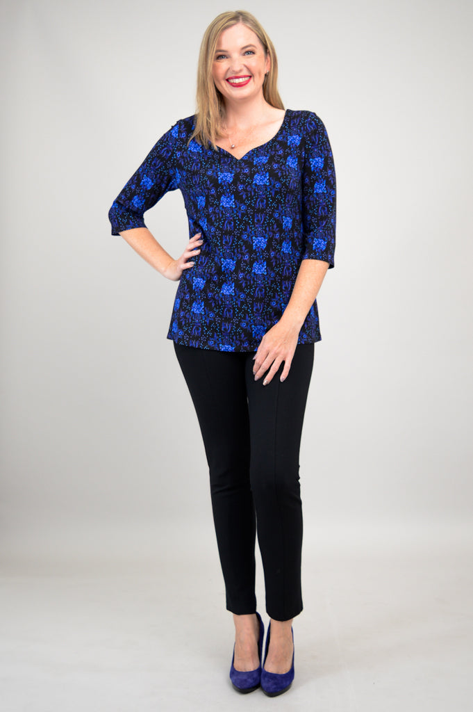 Annette Top - Rosemary Bamboo V-Neck Blouse for Women | Breathable & Comfortable Summer Tops | Perfect for Casual Outings, Office Wear & Date Nights