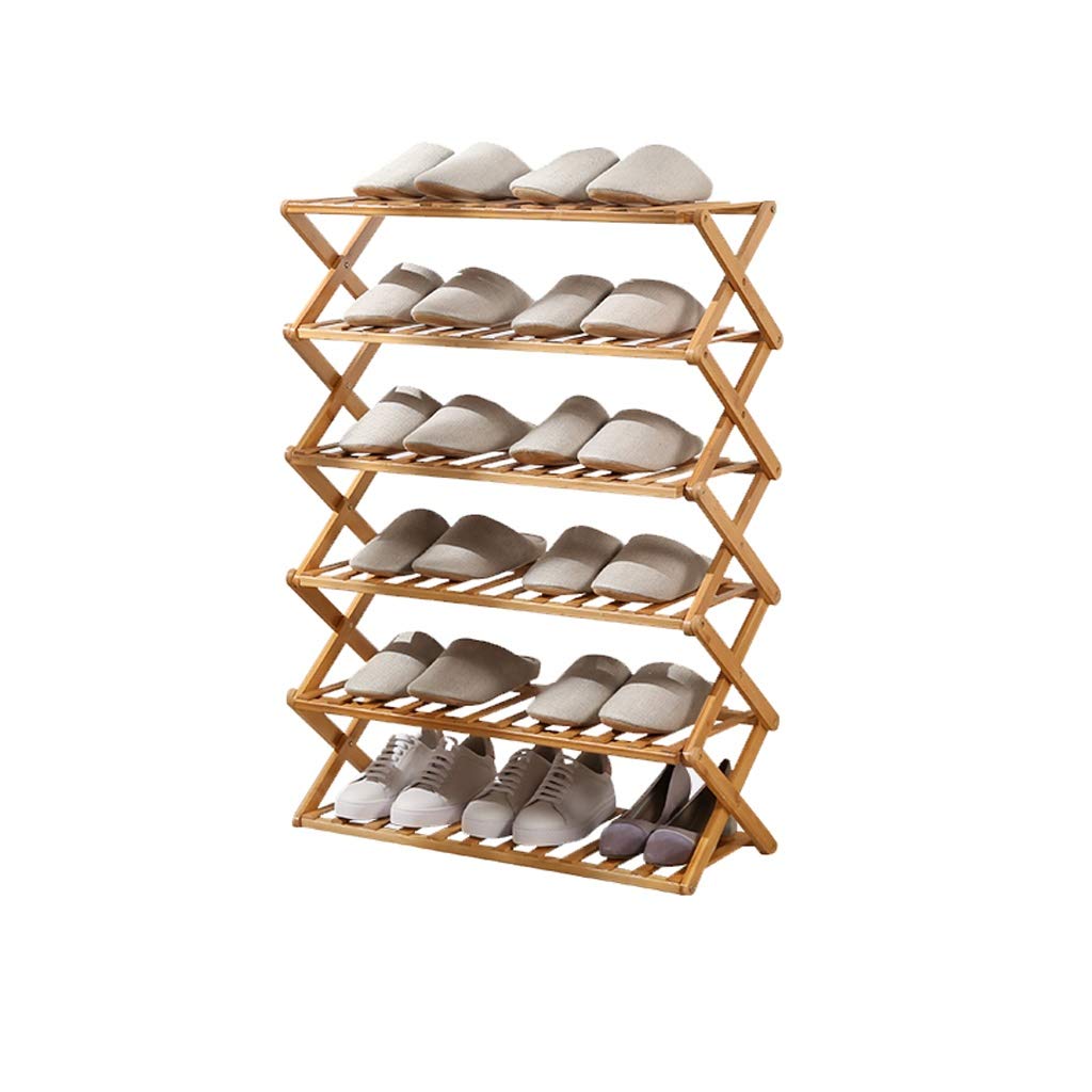 HAOHAOMAI Multi-Layer Shoe Rack - Foldable Free-Standing Door Storage Organizer (70X25X110cm) for Small Spaces, Dorm Rooms & Entryways - Space Saving Shoe Cabinet for Neat Home Organization