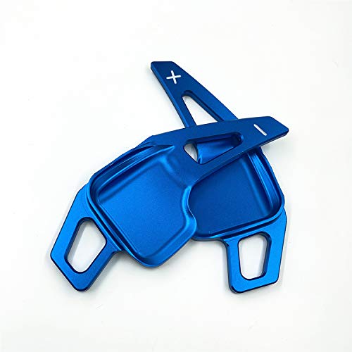 BMW X1 X3 X4 X5 X6 2 3 4 5 7 Series Steering Wheel Shift Paddles - Aluminum Alloy Gear Shifters (Blue) - Perfect for Racing & Performance Driving