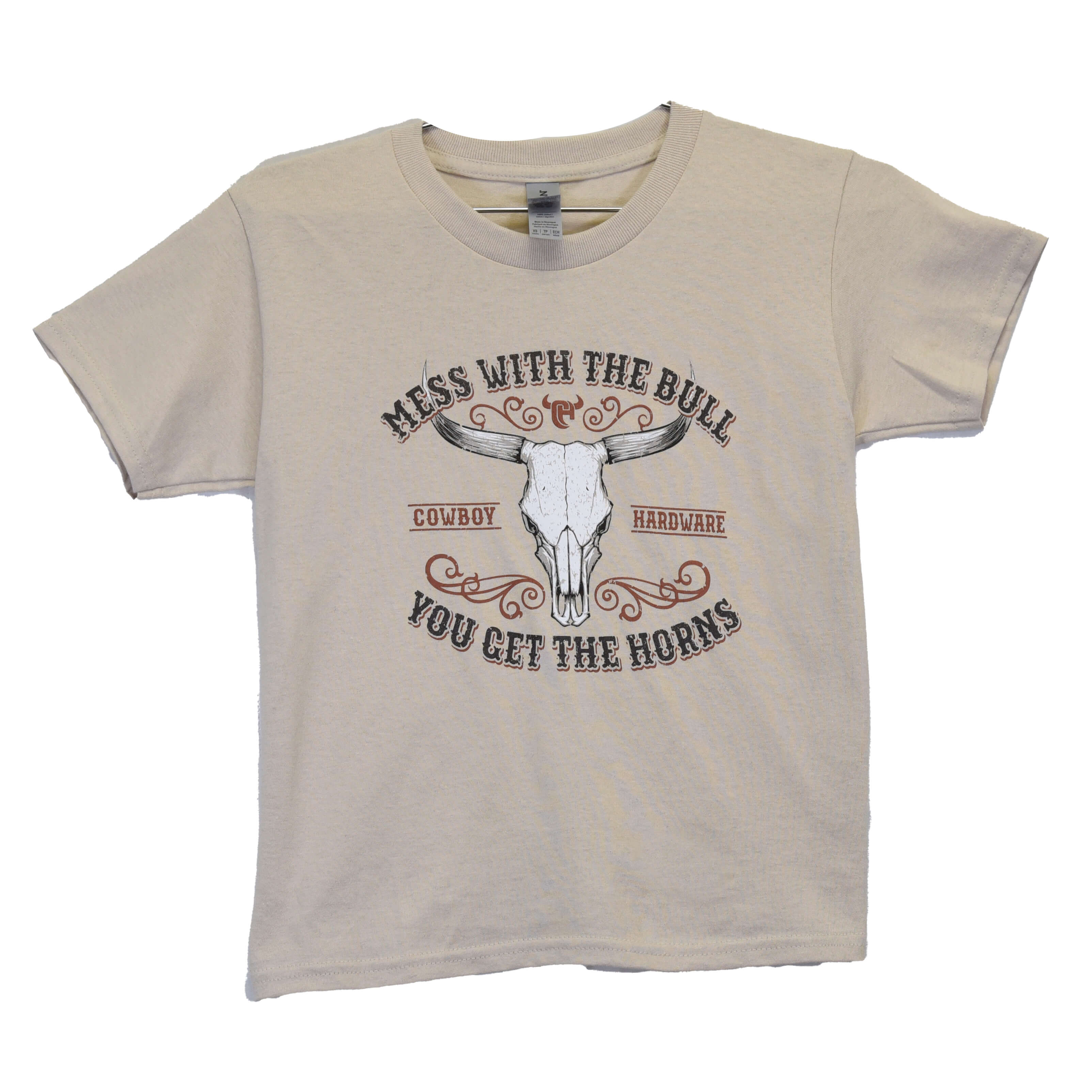 Youth Boys Mess with the Bull Graphic Short Sleeve T-Shirt | Cool Casual Tee for Summer Outfits & Streetwear