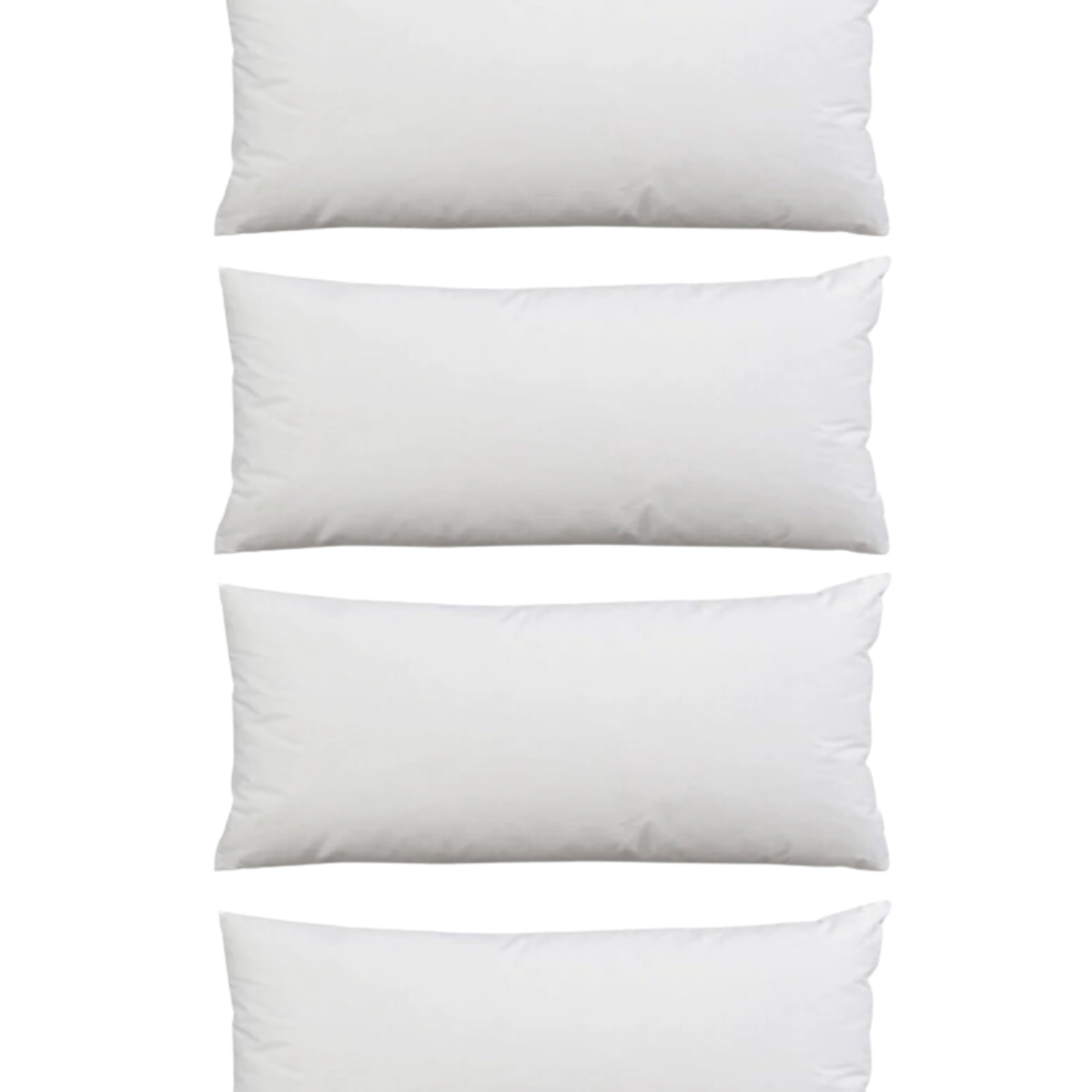Premium 4-Pack Feather Cushion Inserts - Soft & Fluffy Pillow Fillers for Sofa, Bed, Chair Decor - Home & Living Room Comfort Accessories