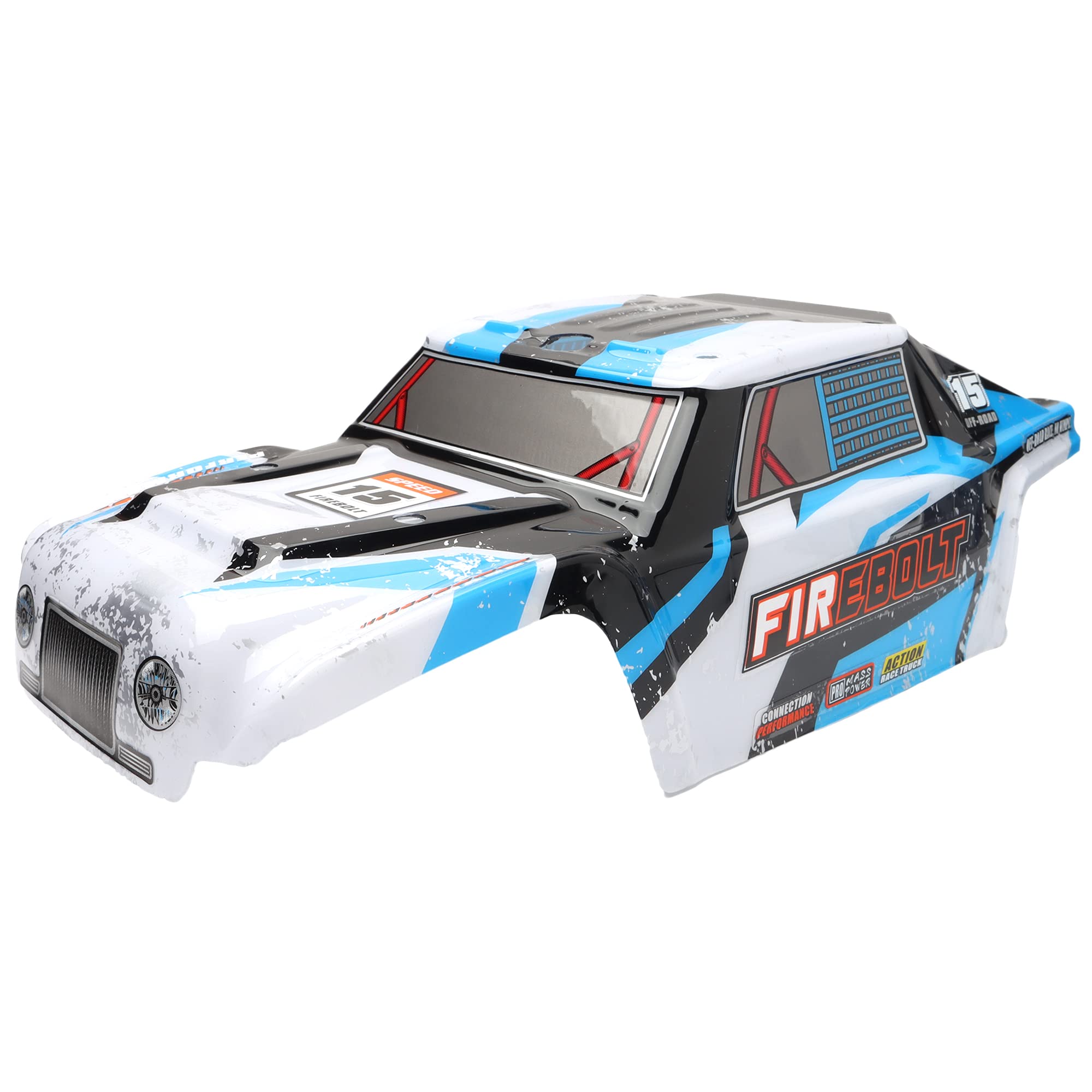 1:12 Scale RC Truck Car Shell Body with Decal Spare Parts for Bruhless Brushed 901/901A/HM124 RC Models - Blue | Replacement Body for Off-Road Racing & Crawler RC Cars