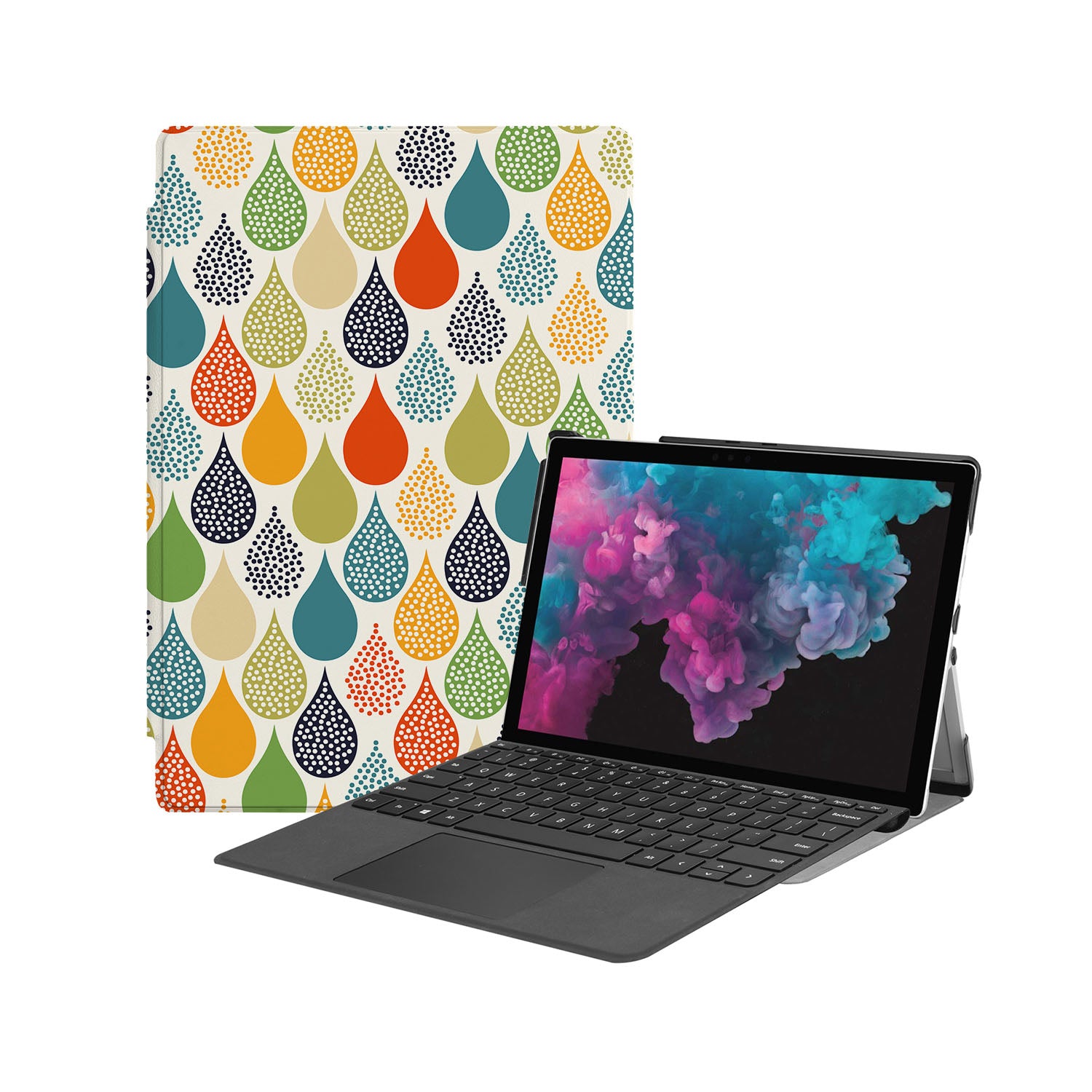 Microsoft Surface Case with Polka Dot Design - Durable Protective Cover for Microsoft Surface Pro/Go/Laptop - Perfect for Work, School & Travel