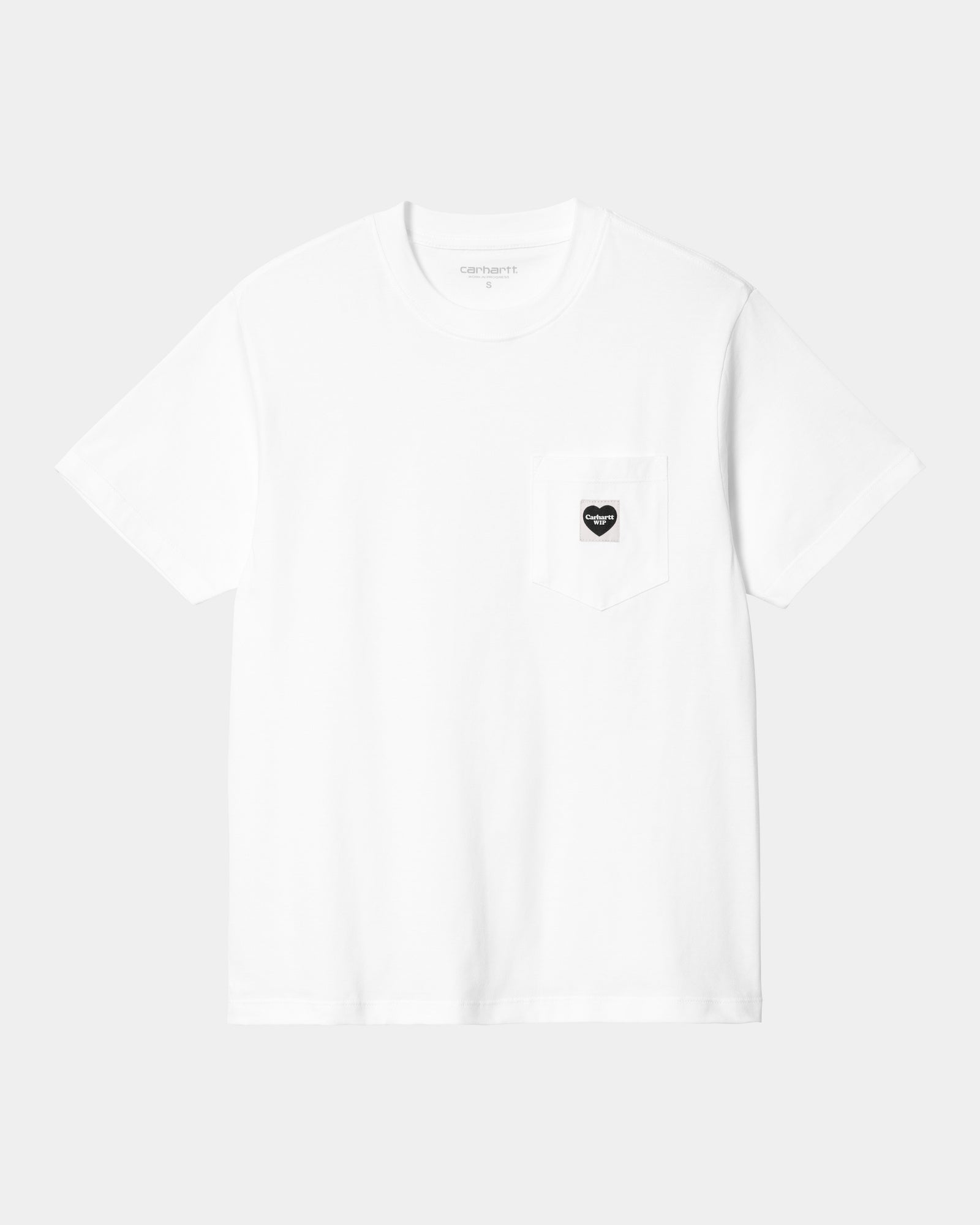 Women's Heart Pocket T-Shirt - Soft Cotton Casual Tee for Women (White/Black) | Perfect for Everyday Wear, Date Nights & Casual Outfits