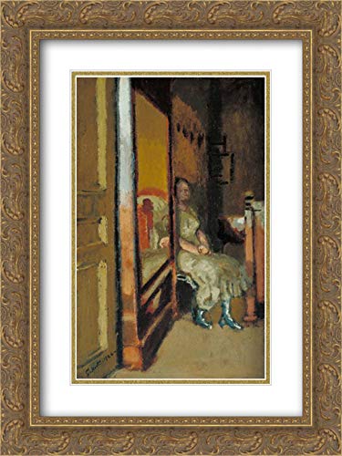 18x24 Gold Ornate Frame with Double Matted Museum Art Print by Walter Sickert - Elegant Home Decor for Living Room, Bedroom & Office Wall Art