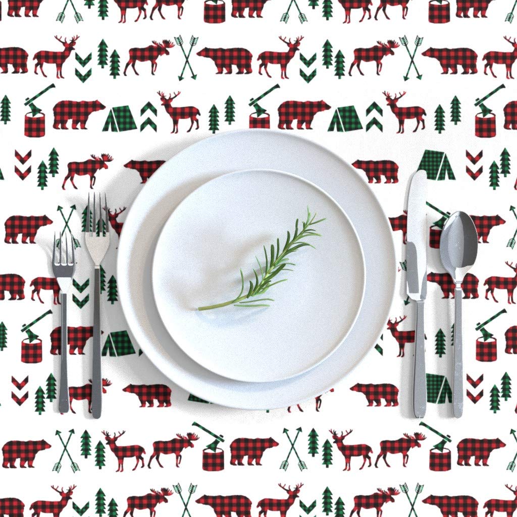 Buffalo Plaid Christmas Tablecloth - 90