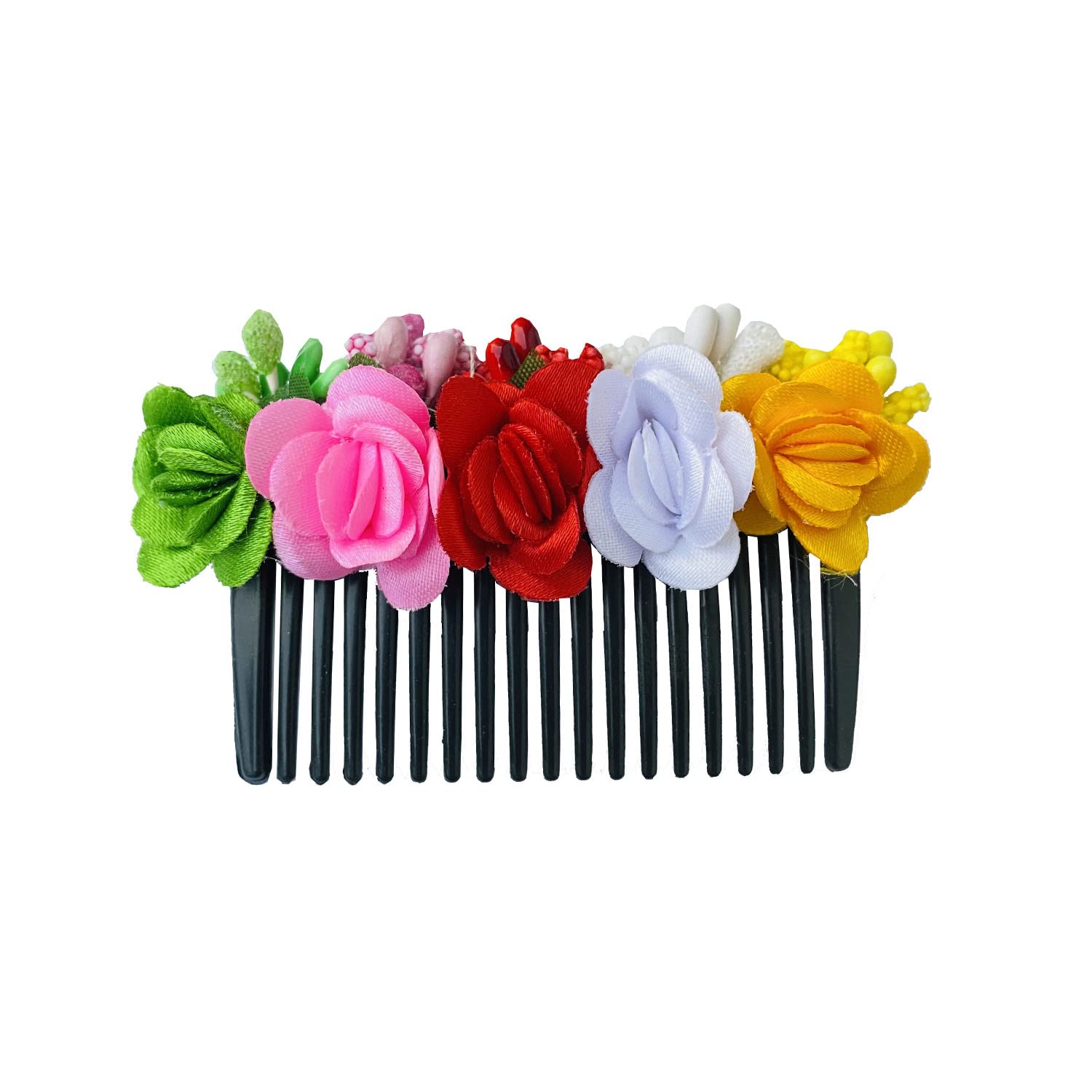 VinshBond Floral Side Clip Hair Comb - 6 Pack Multicolor Hairpins for Women & Girls | Perfect for Weddings, Parties & Everyday Hairstyles