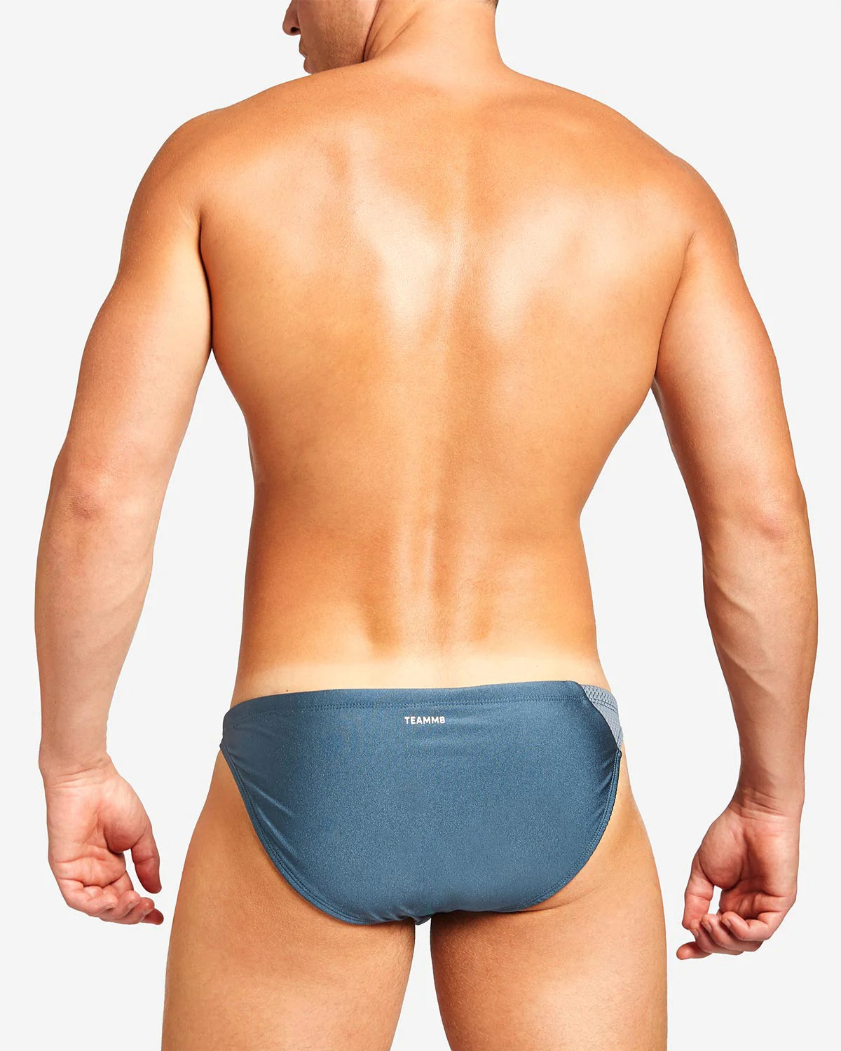 Teamm8 Men's Bass Mesh Swim Brief - Quick Dry, Comfortable Swim Trunks for Beach, Pool & Water Sports - Blue