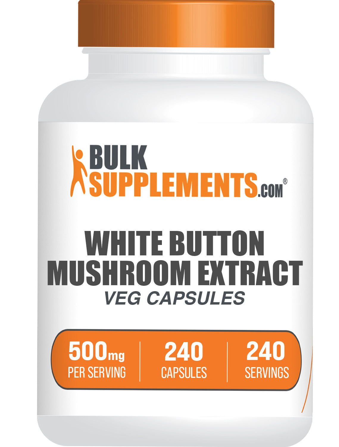 Premium White Button Mushroom Extract Capsules - 100% Organic & Vegan - Supports Immune System & Gut Health - Perfect for Daily Wellness & Immune Boosting Routine
