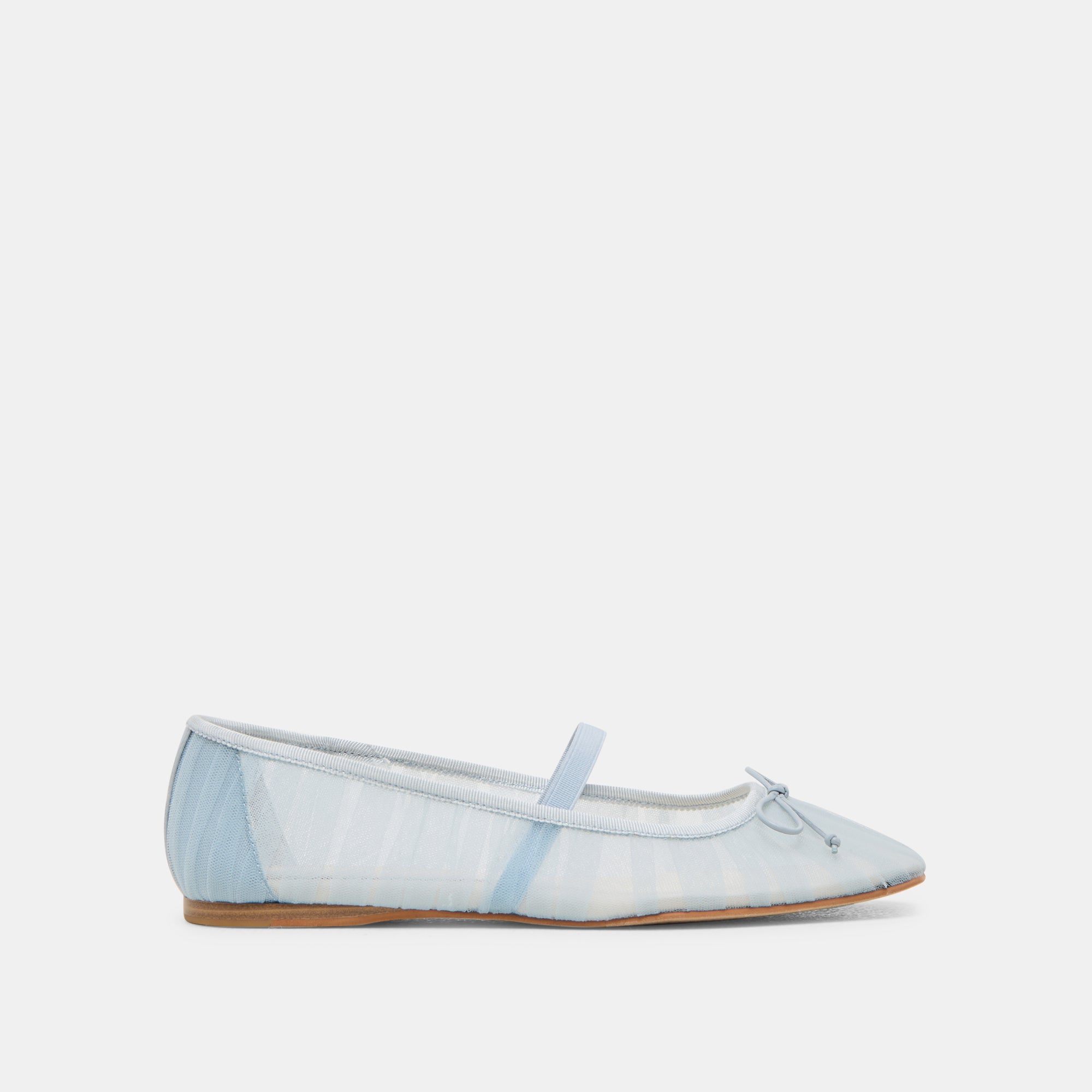 RAEVEN Women's Ballet Flats - Light Blue Tulle Dance Shoes for Ballet, Ballroom & Wedding | Comfortable & Elegant for Everyday Wear