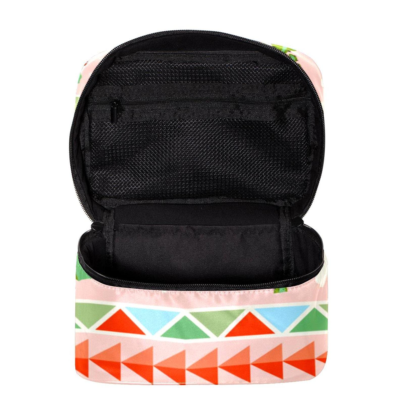 Stylish Tribal Llama Cactus Travel Makeup Bag - Large Cosmetic Organizer with Zipper for Women & Girls | Perfect for Vacation, Gym & Daily Essentials Storage