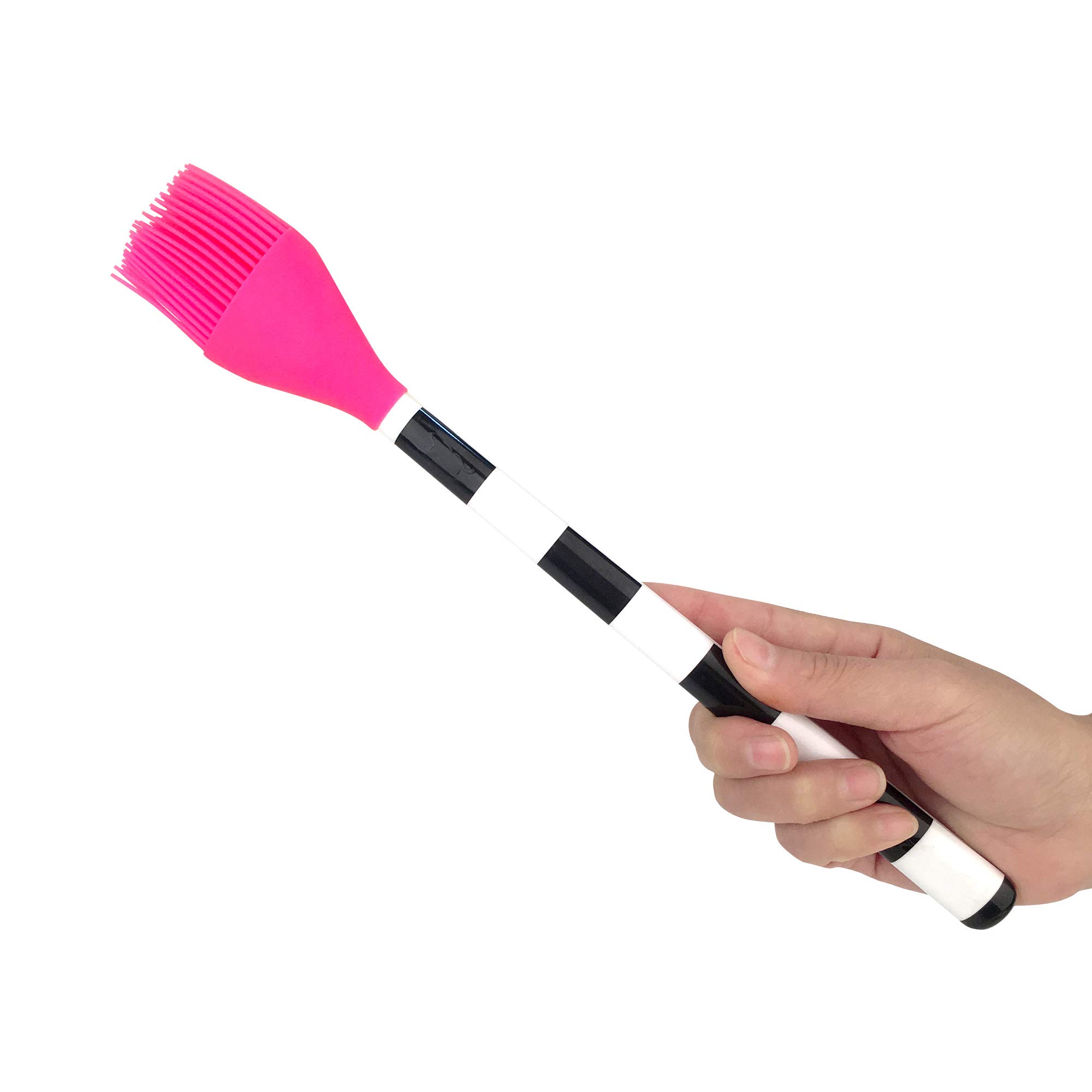 French Bull Easy Grip Melamine Handle Silicone Non-Stick Heat Resistant BPA-Free Kitchen Utensil Set (3-Piece, Pink) - Perfect for Cooking, Mixing, Baking & Serving - Ideal for Home Chefs & Professional Kitchens