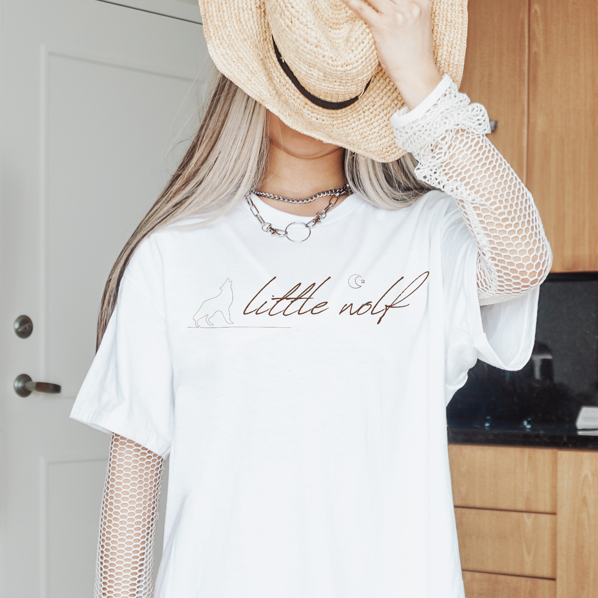 Little Wolf Graphic T-Shirt for Men & Women - Soft Cotton Comfort Fit Tee - Perfect for Casual Wear, Outdoor Adventures & Gifts
