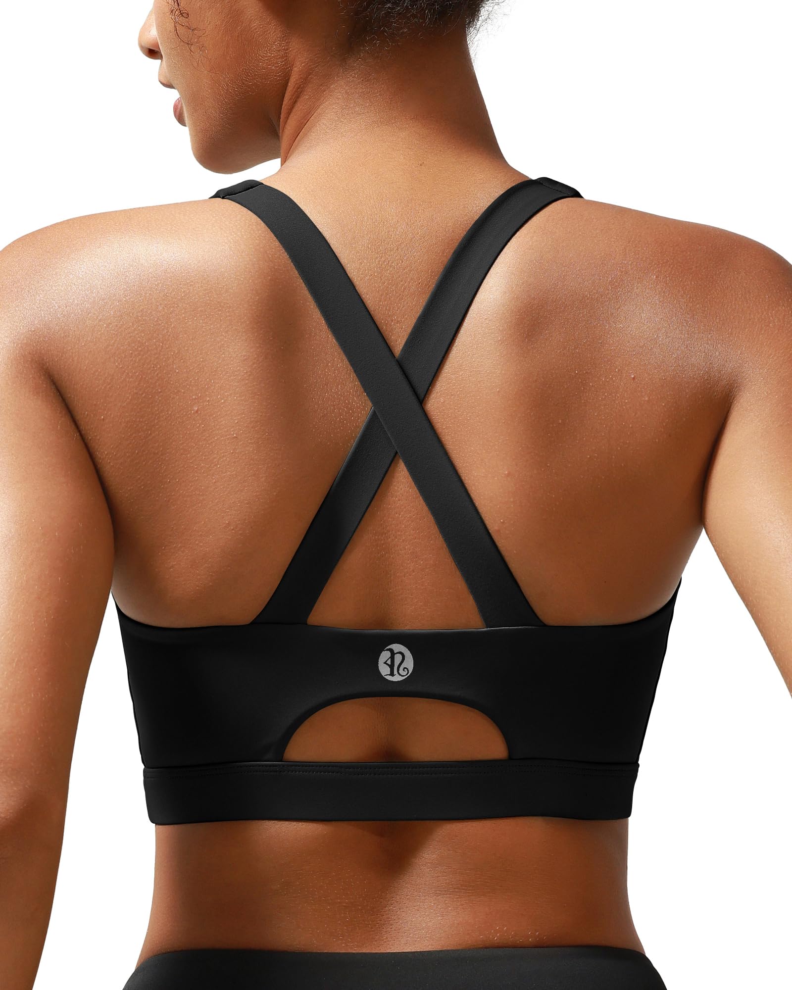 RUNNING GIRL High Support Sports Bra for Women - Molded Cup, Strappy Design Workout Top for Running, Gym & Yoga | Perfect for High-Impact Exercise & Active Lifestyles