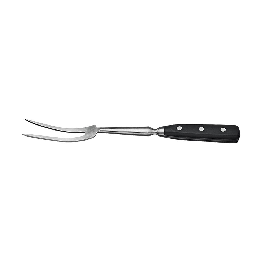 Premium Forged Stainless Steel Roast Fork - 12 Inch Heavy Duty Carving Fork for Turkey, Beef & Ham - Perfect for Thanksgiving, Christmas & Holiday Cooking