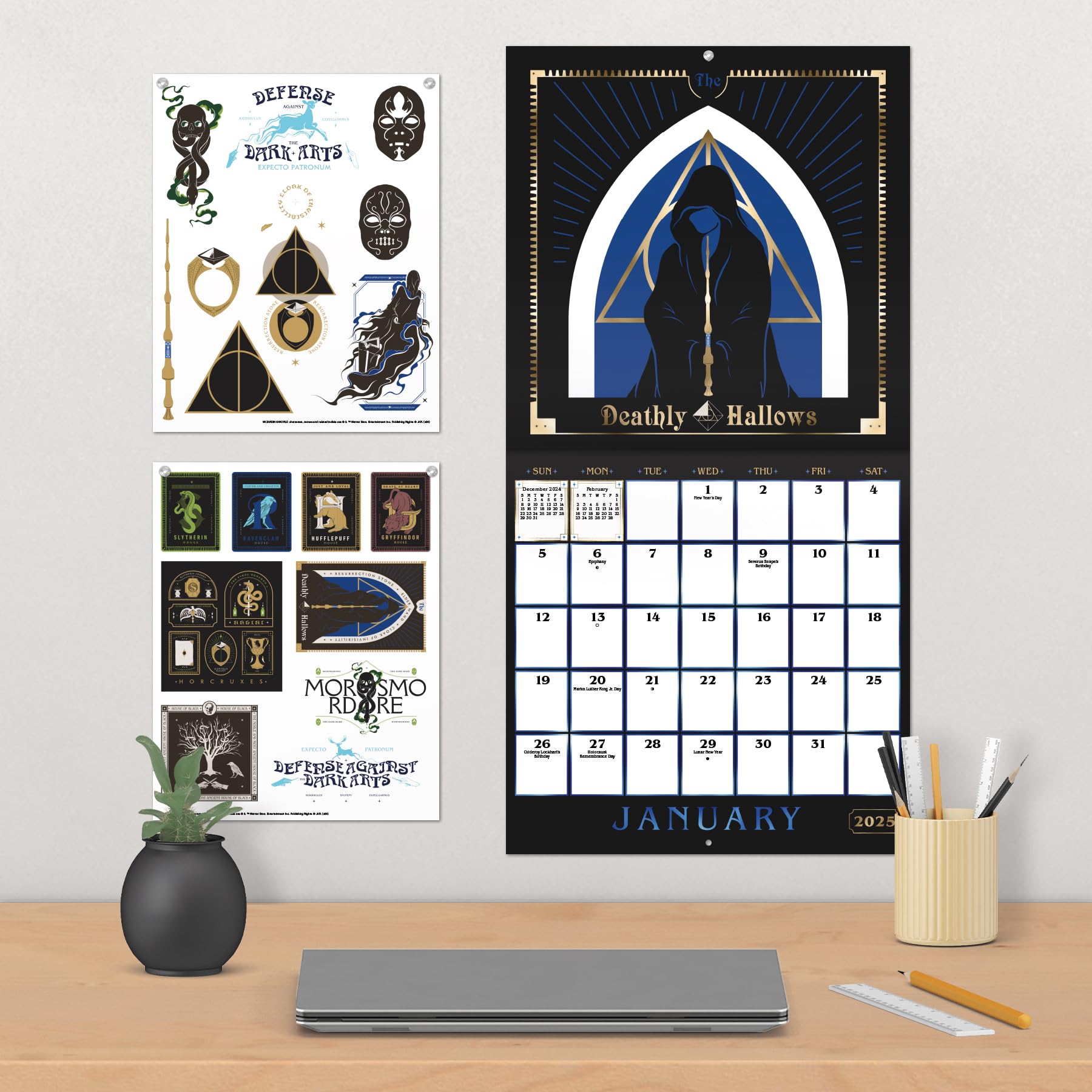 2025 Harry Potter Collector's Edition Wall Calendar - Official Wizarding World Merchandise | Perfect for Home, Office & Classroom Decor | Gift for Potterheads & Fantasy Fans