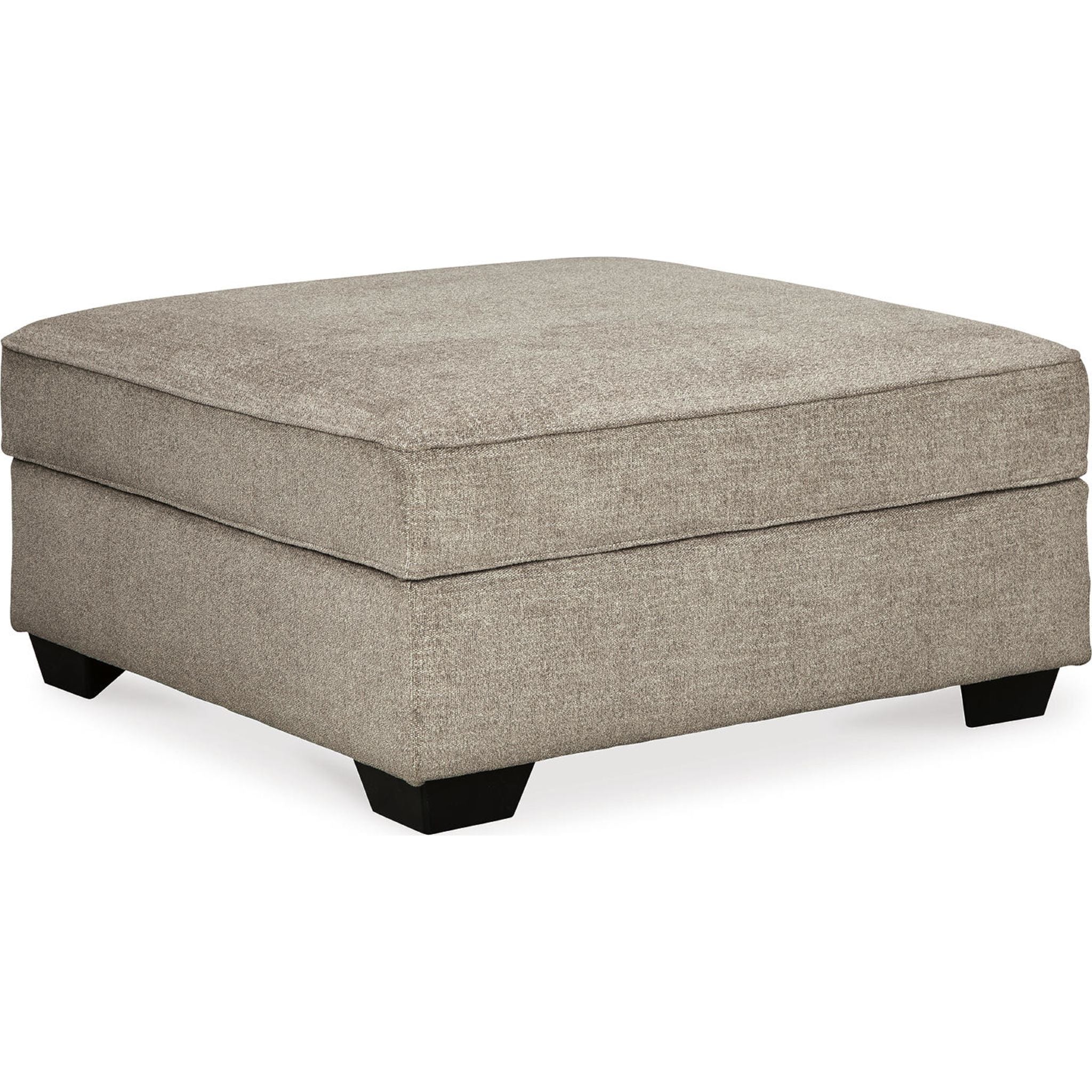 Bavarian Storage Ottoman with Lift Top - Extra Large Footrest Bench, Stone Gray Fabric - Perfect for Living Room, Bedroom & Home Decor