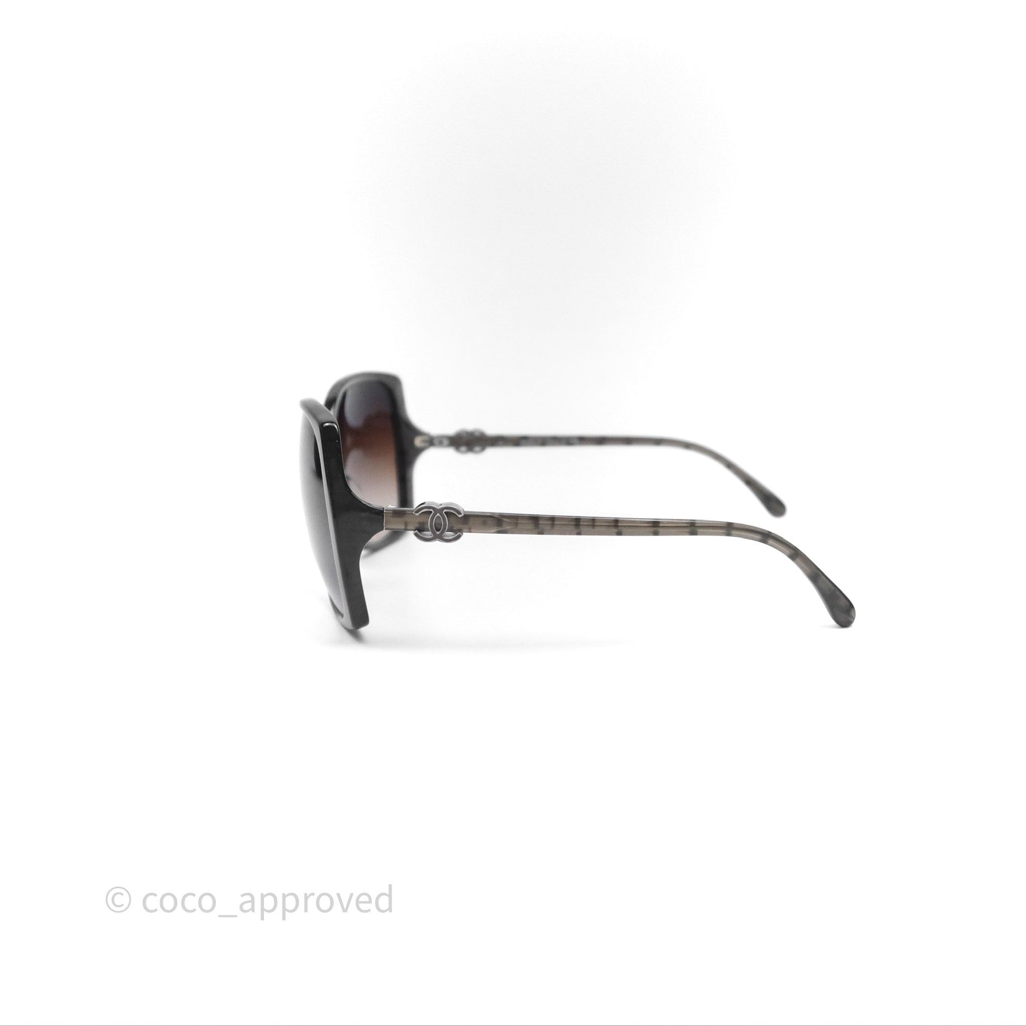 Chanel 5216 Square Oversized Frame CC Logo Sunglasses in Brown - Luxury Fashion Accessory for Women, Perfect for Beach, Travel & Summer Outfits