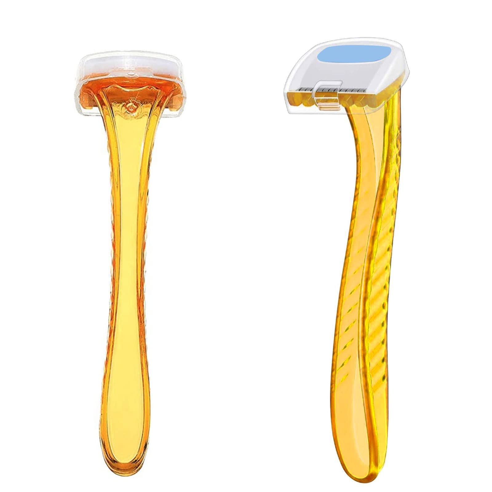 Women's Bikini Trimmer & Body Shaver - T-Shaped Razor for Pubic Hair Removal, Durable Travel-Friendly Design - Yellow (One Size) | Perfect for Travel, Gym & At-Home Grooming