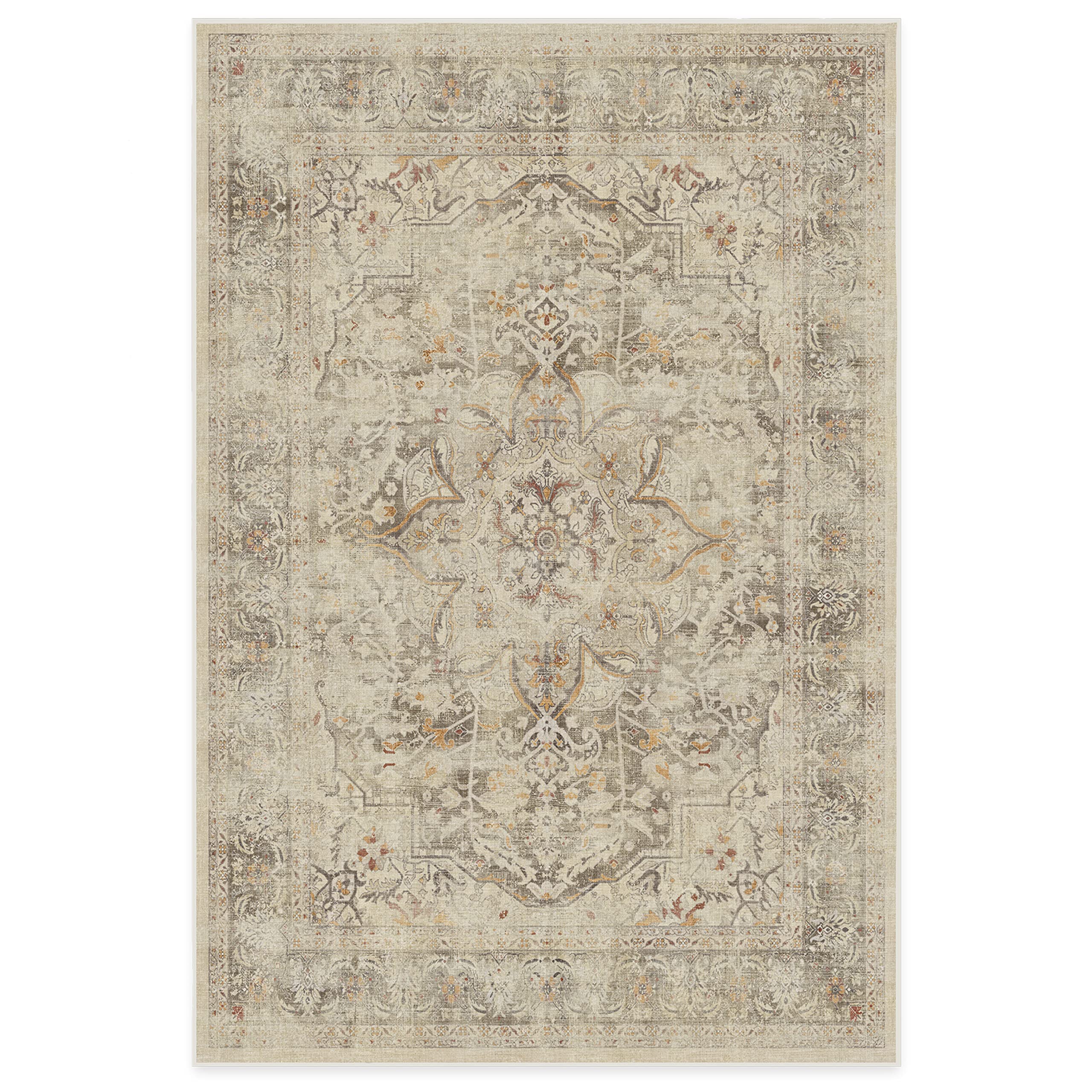 Ruggable Washable 6x9 Area Rug - Sarrah Hazel | Non-Slip Premium Rug for Living Room, Bedroom, Kitchen, Office & Classroom | Perfect for High-Traffic Areas & Pet-Friendly Homes