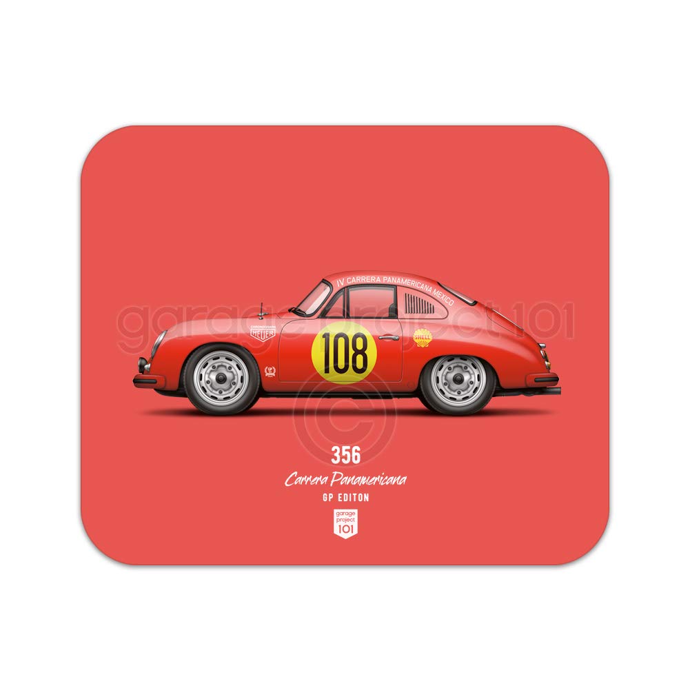 1953 Porsche 356 La Carrera Panamericana GP Edition Mouse Pad - Premium Non-Slip Gaming & Office Desk Mat for Cars & Racing Enthusiasts